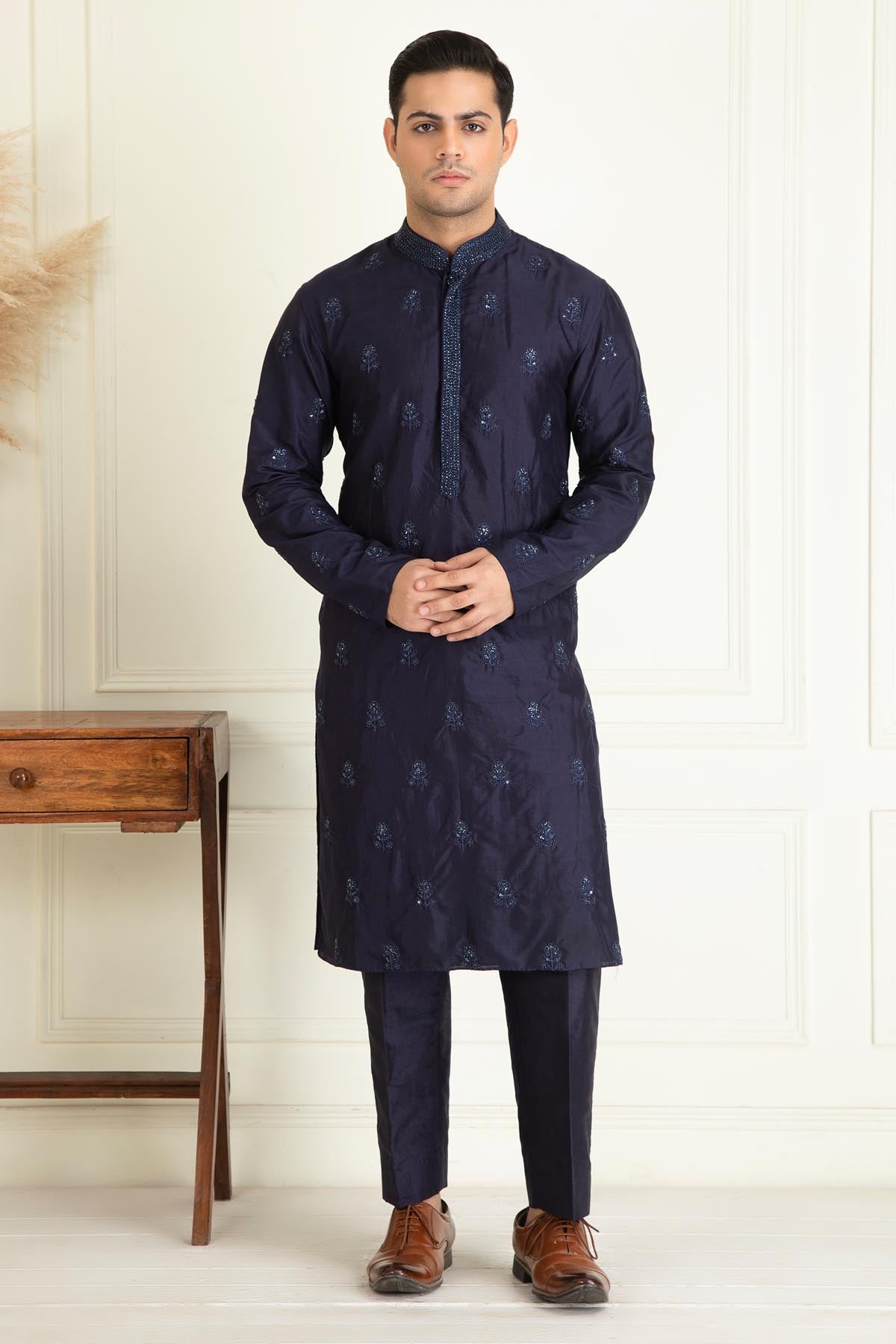 Embroidered Bundi Jacket Set