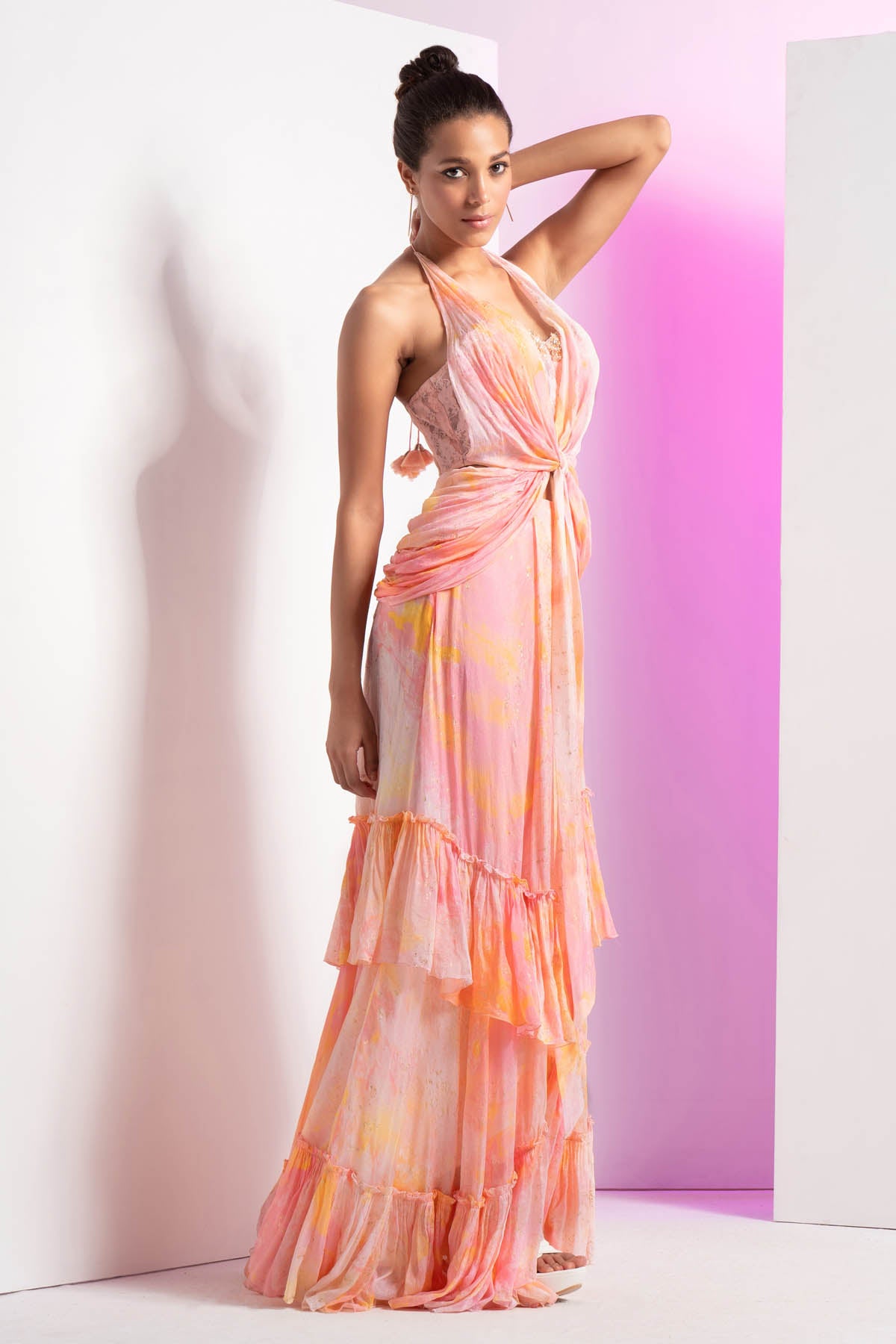 Embroidered Corset & Skirt Set