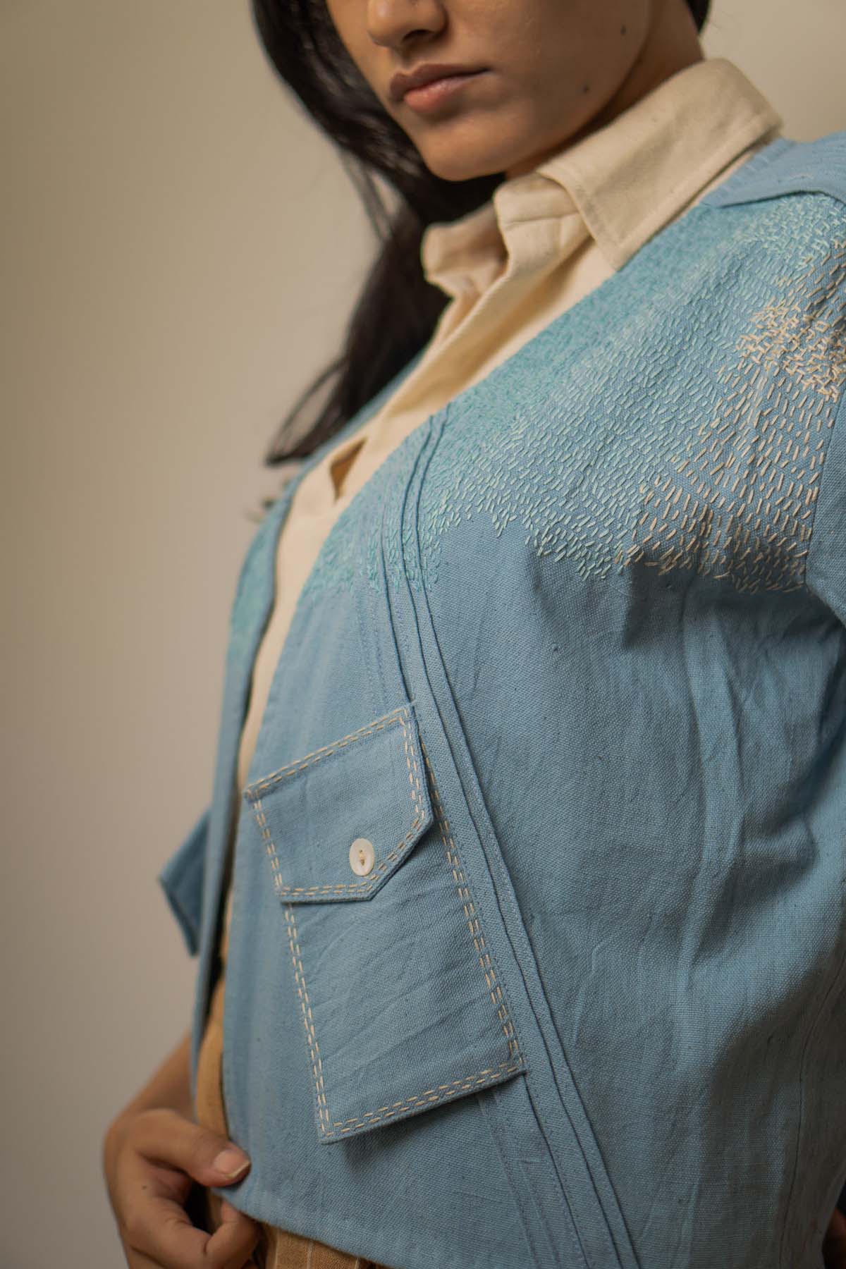 Embroidered Cotton Jacket