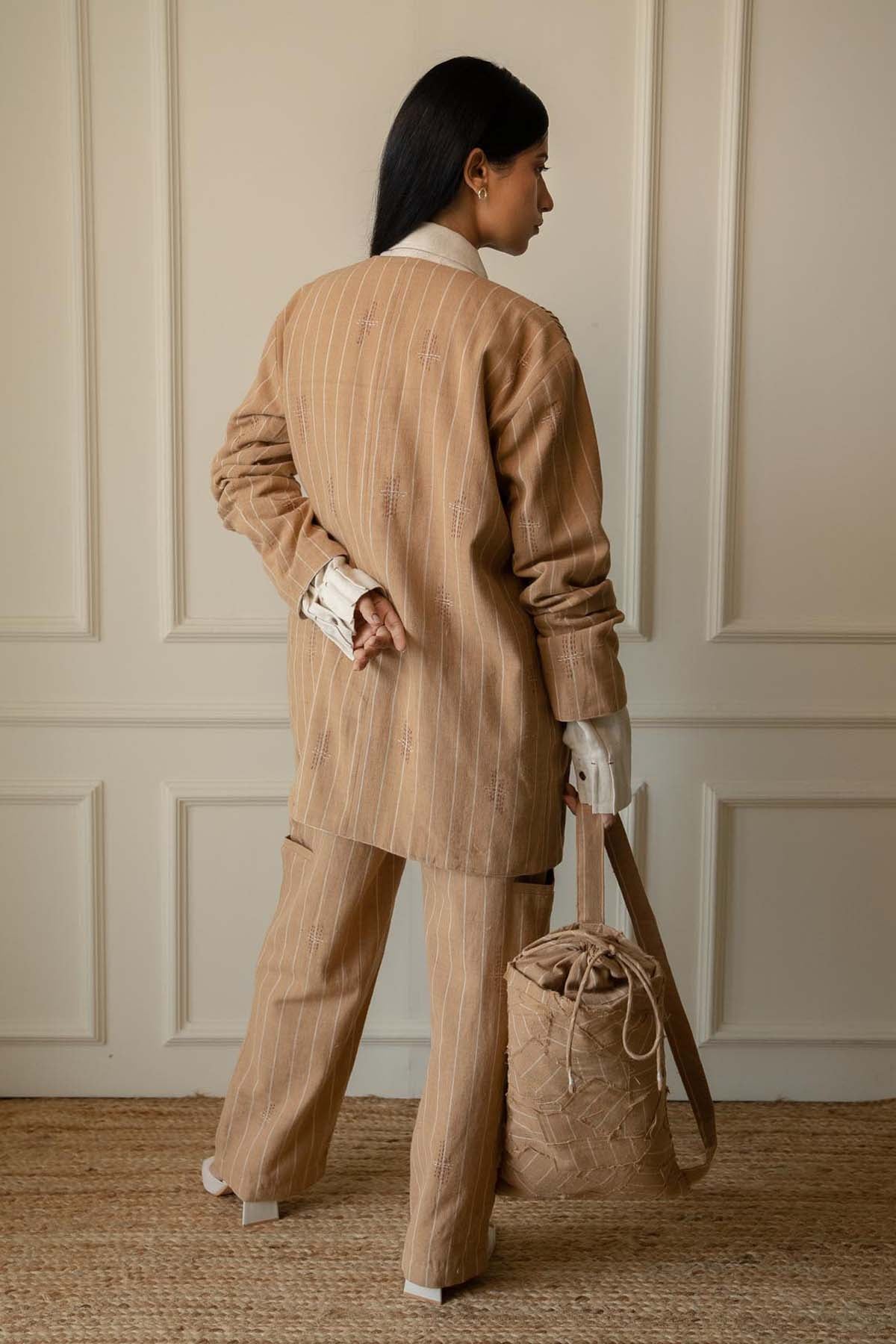 Embroidered Drawstring Bag