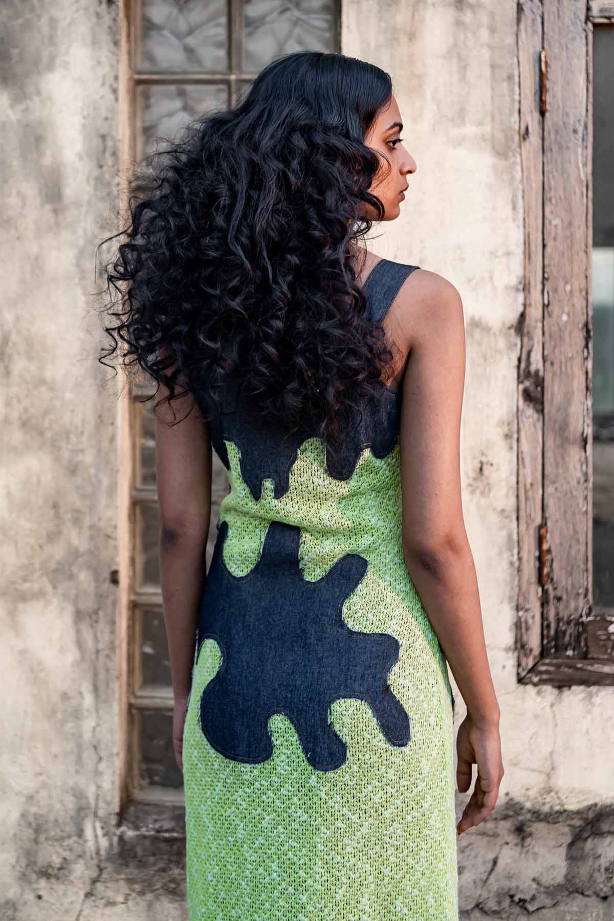 Embroidered Dungaree Dress