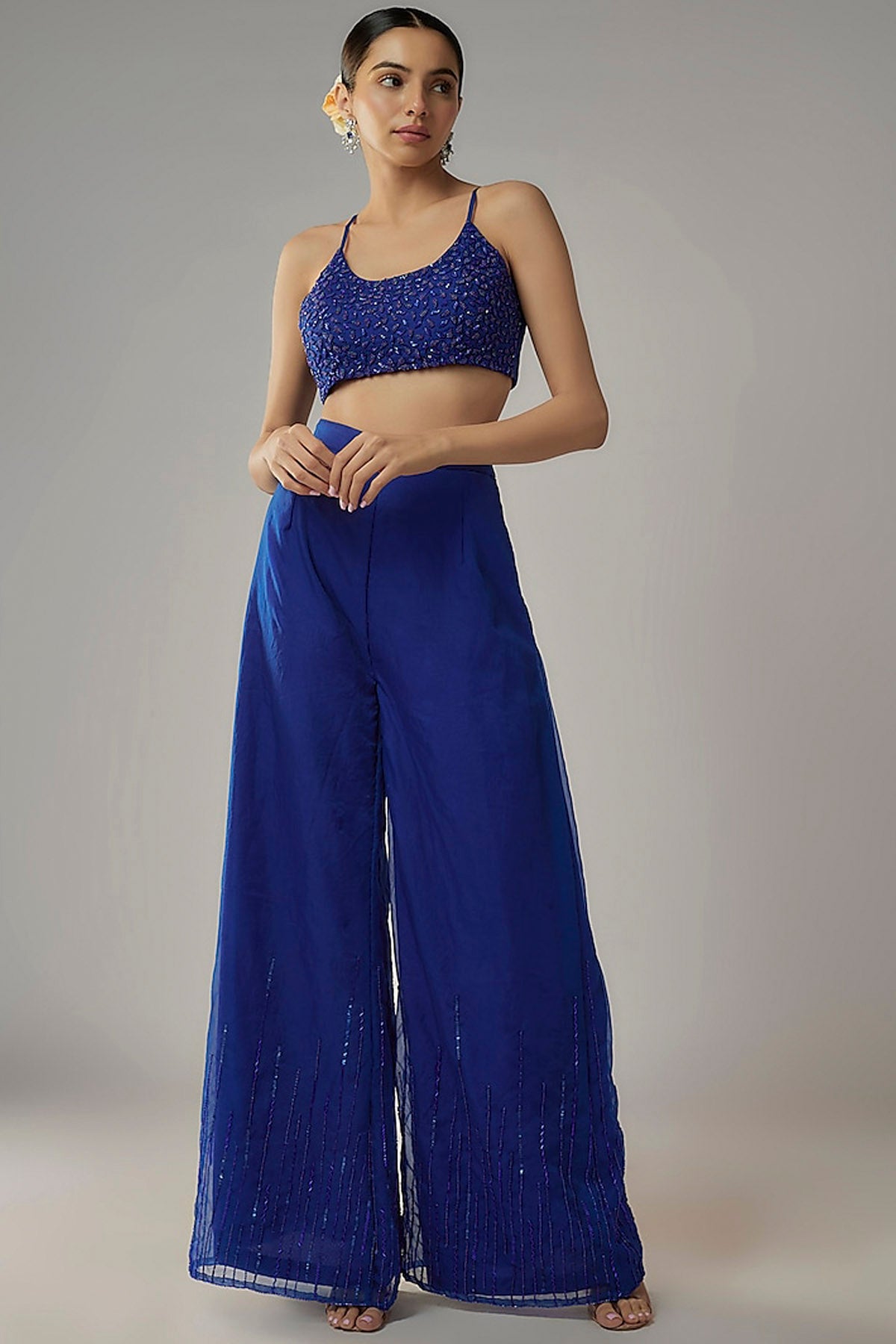 Embroidered Indo-Western Set