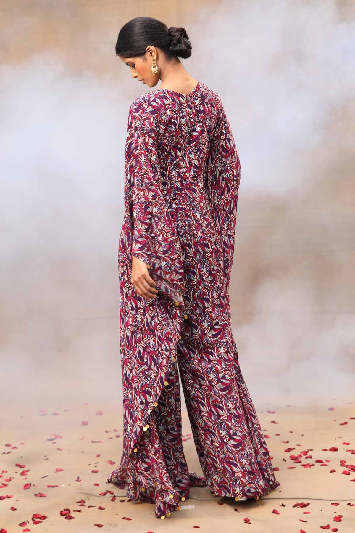 Embroidered Kaftan Jumpsuit