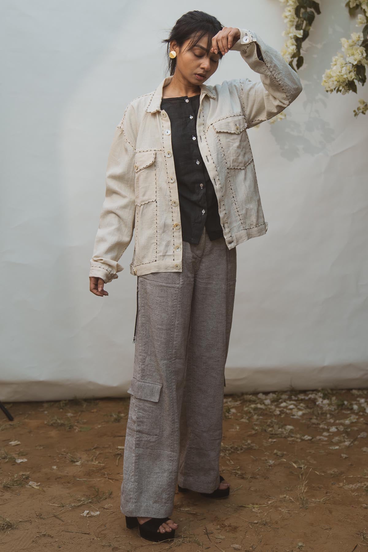 Embroidered Kora Bomber