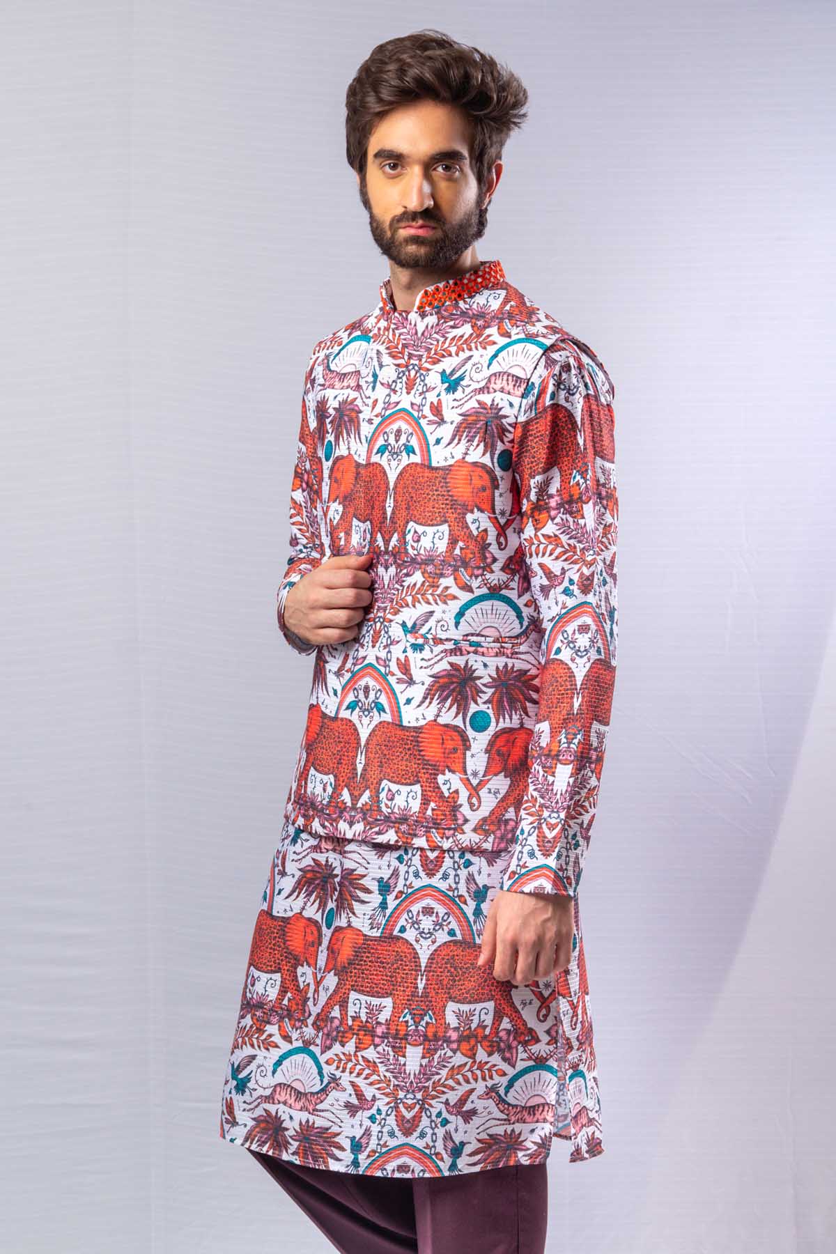 Animal Print Bundi Set