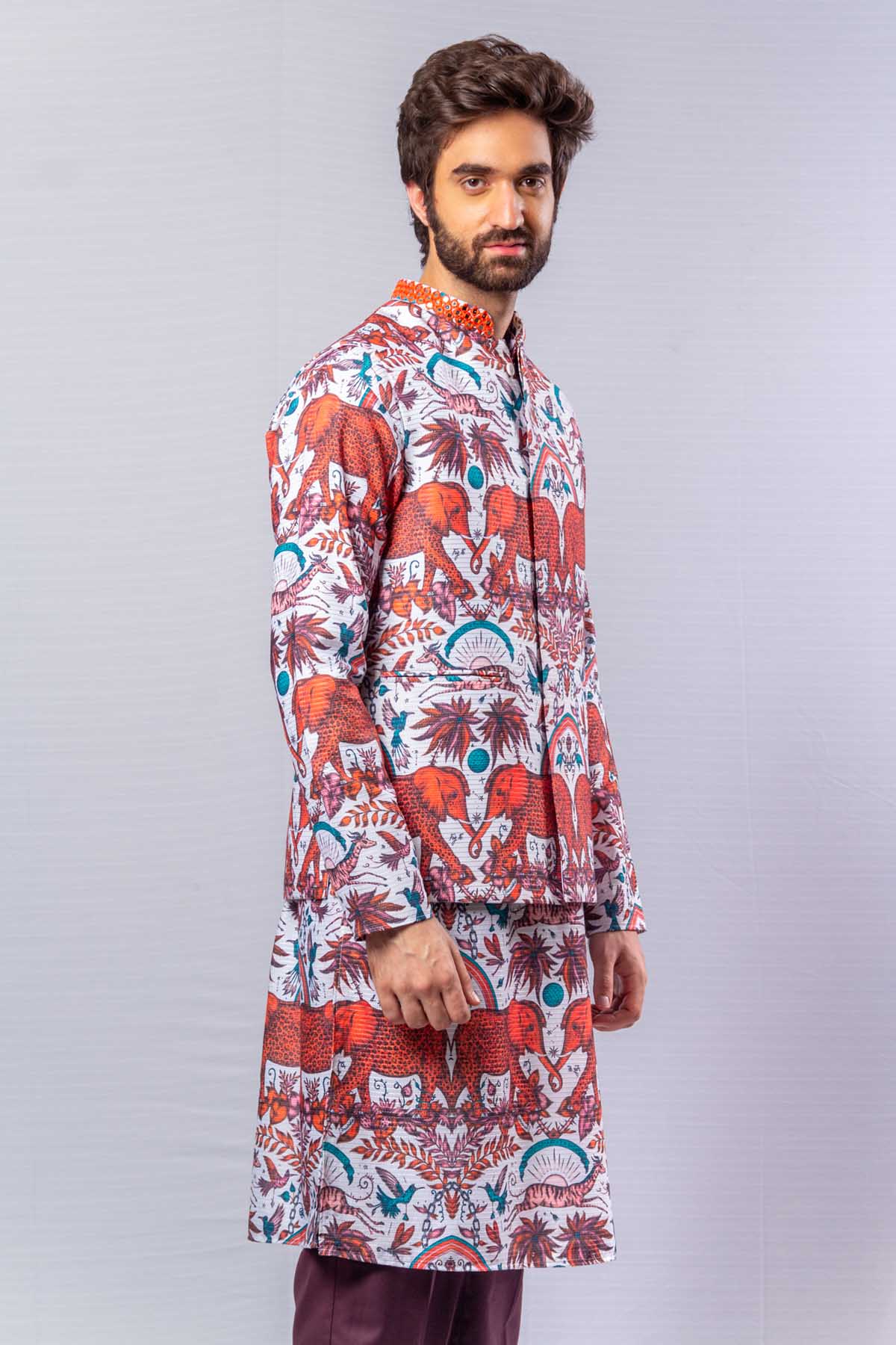 Animal Print Bundi Set