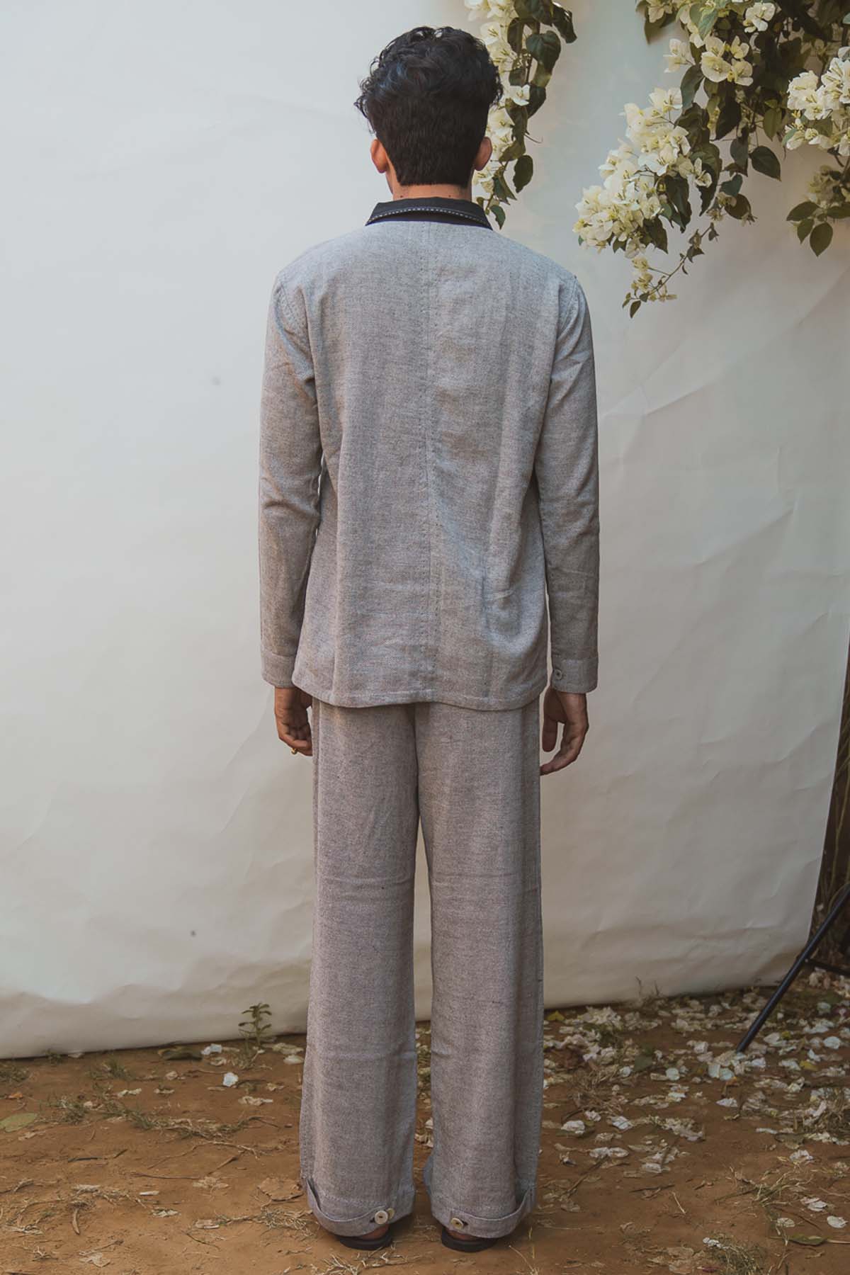 Embroidered Melange Shirt