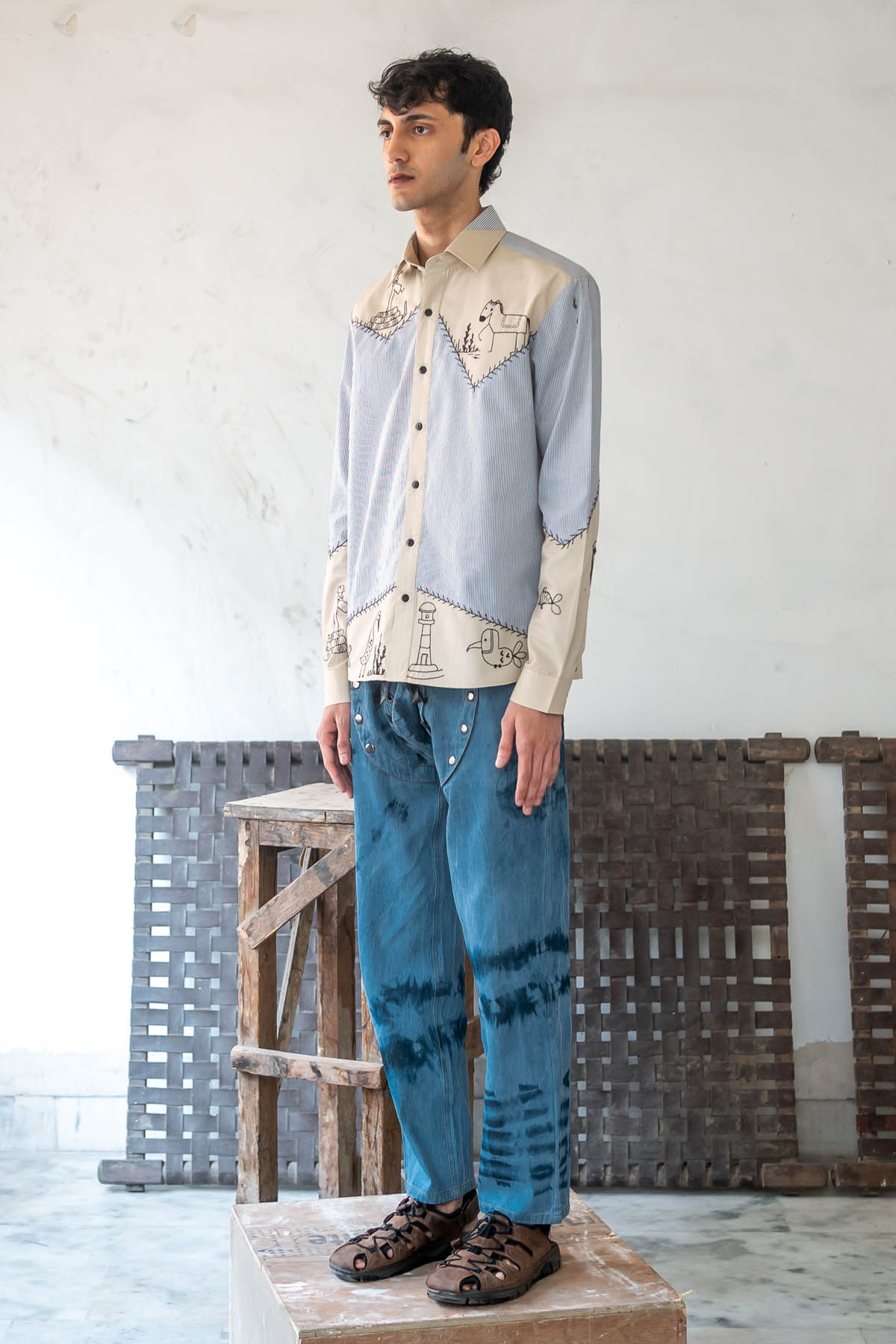 Embroidered Motifs Shirt