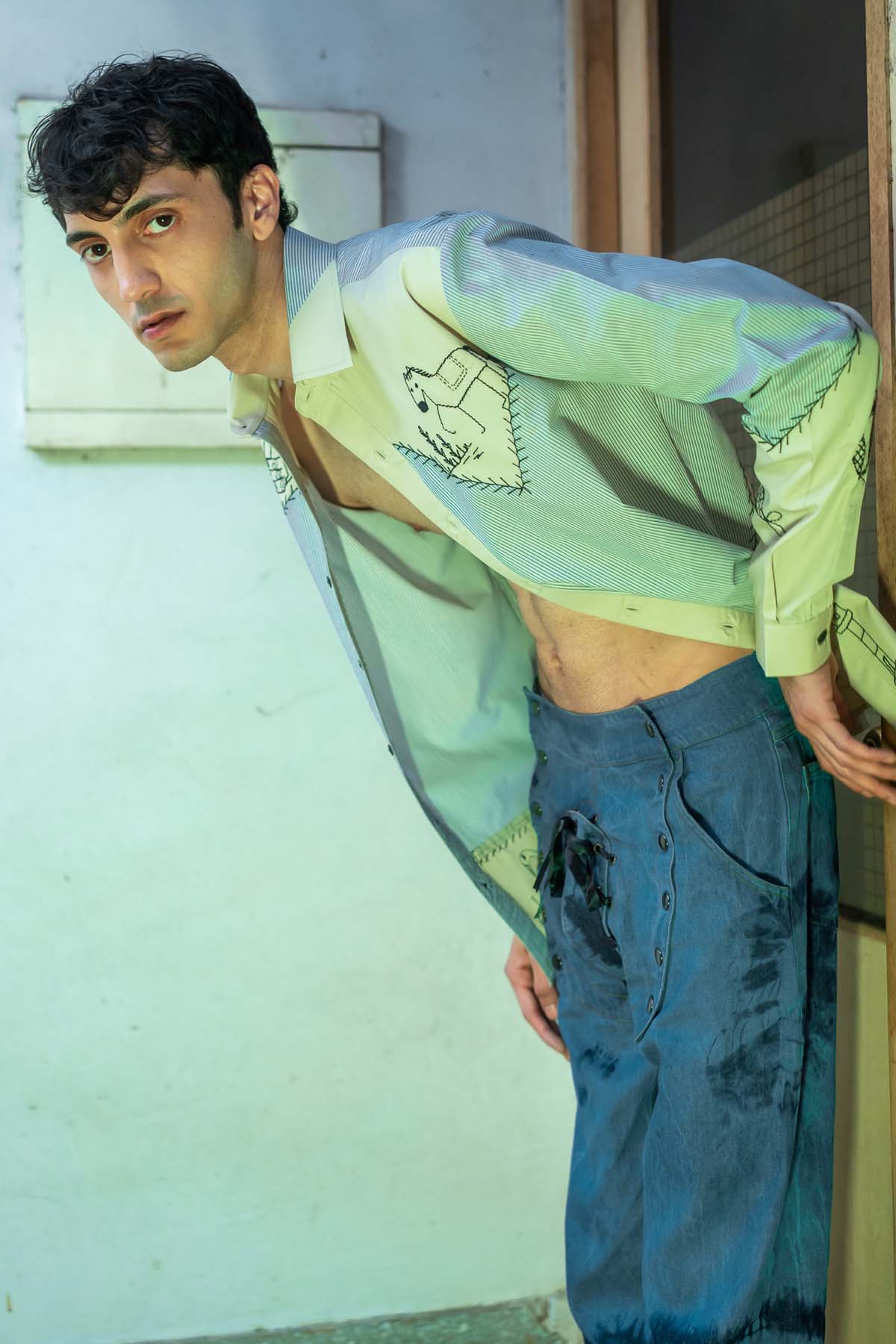 Embroidered Motifs Shirt