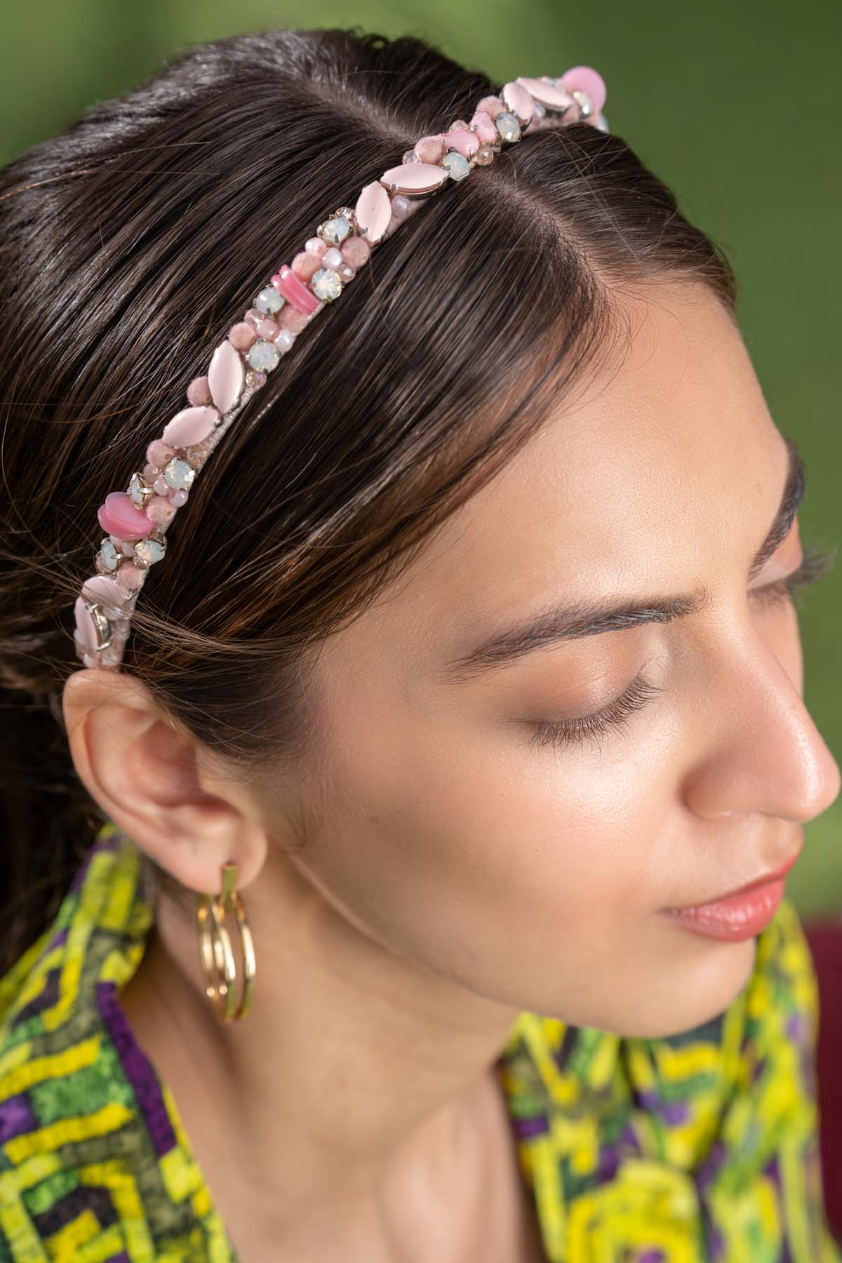 Embroidered Pastel Headband