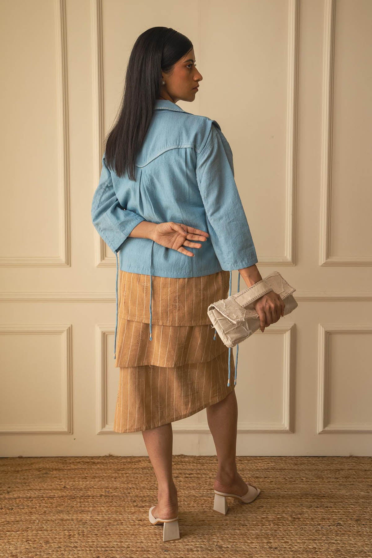 Embroidered Sleeveless Jacket