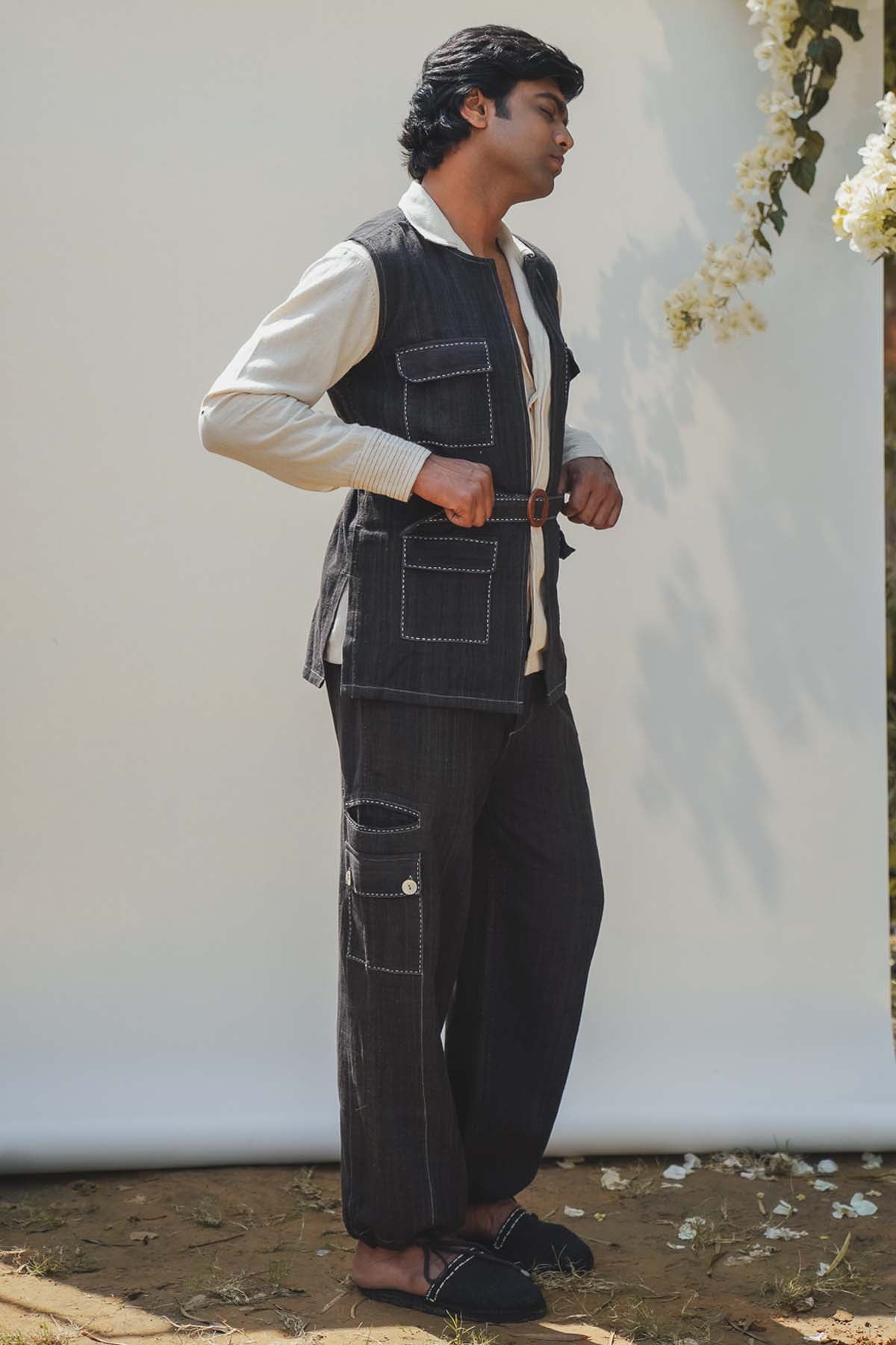 Embroidered Vest & Pants Set