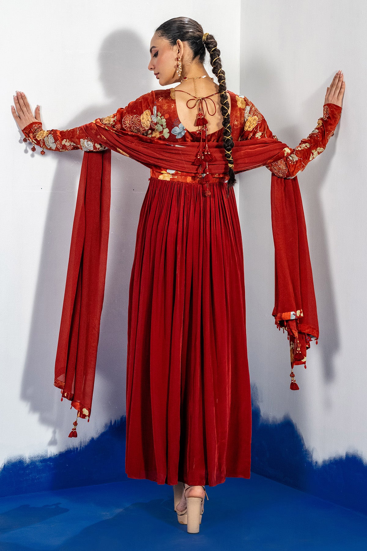 Embroidered Anarkali & Dupatta