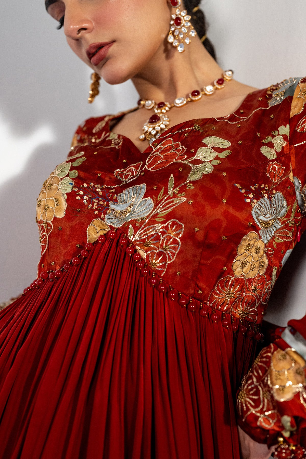 Embroidered Anarkali & Dupatta