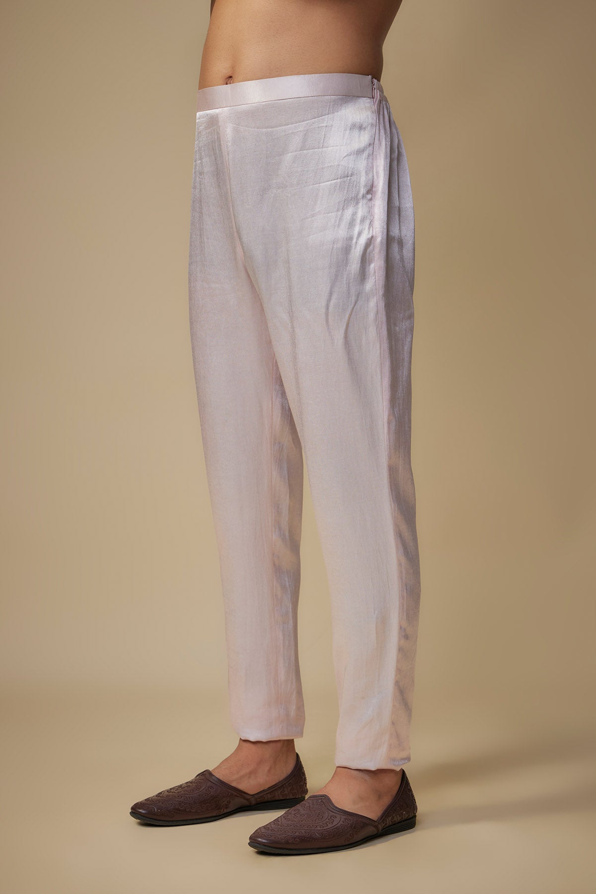 Embroidered Baby Pink Kurta Set