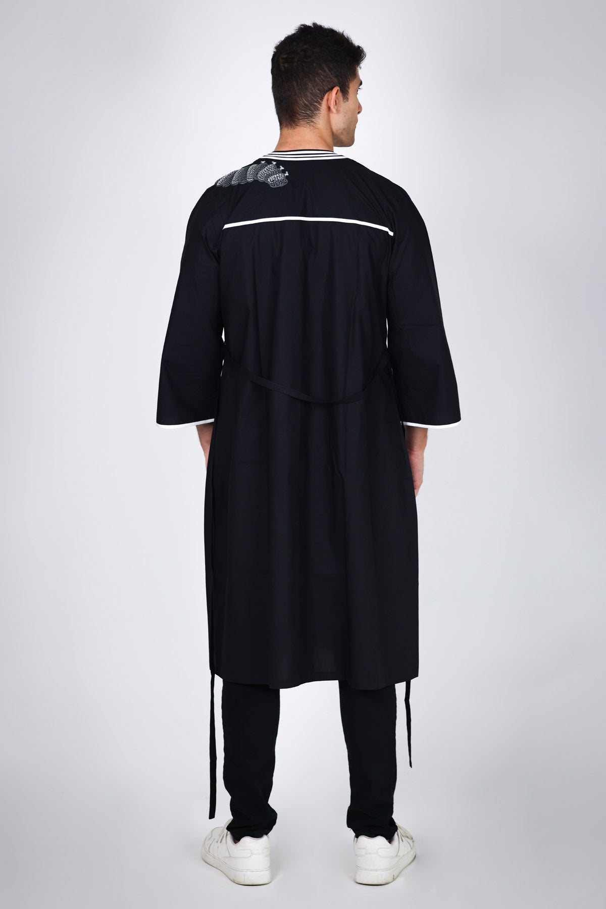 Embroidered Black Kantha Jacket