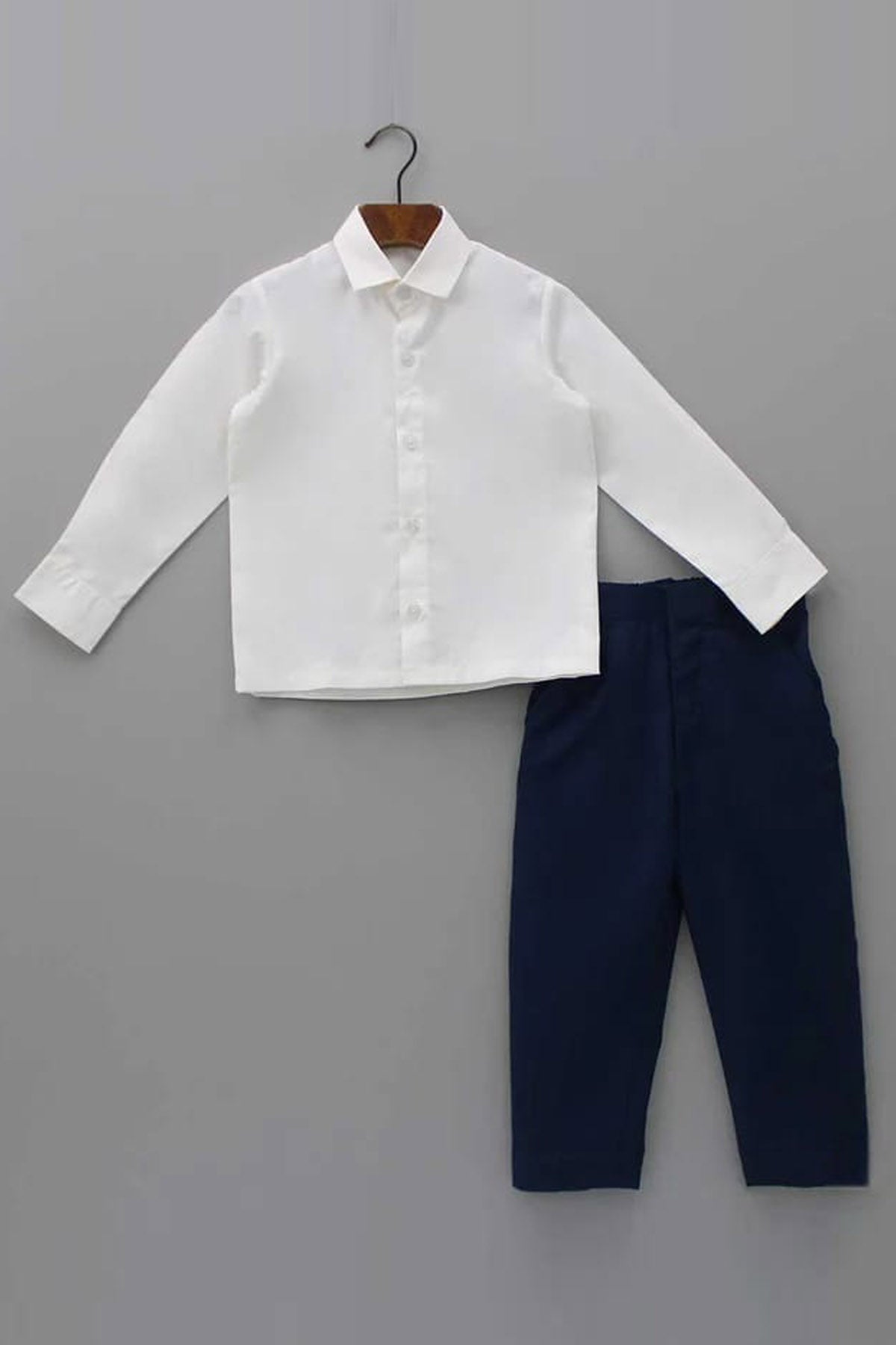 Embroidered Blue Bandhgala Set