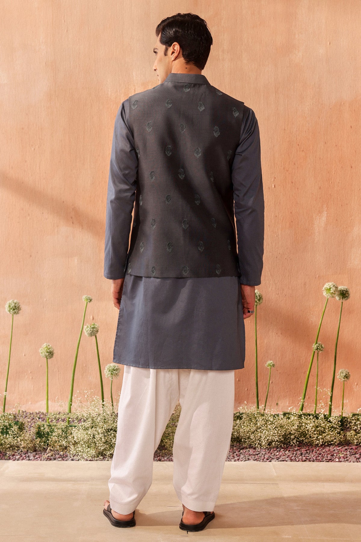 Embroidered Chanderi Silk Bundi