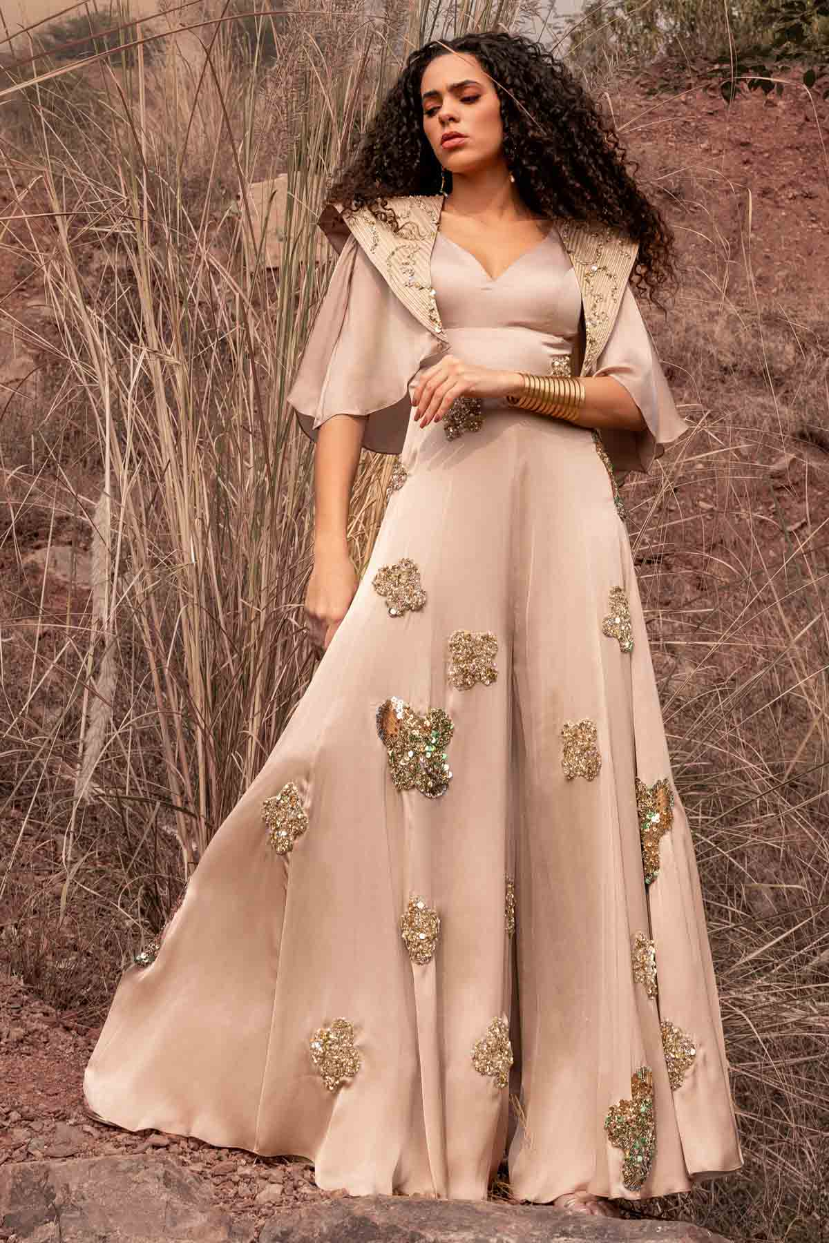 Embroidered Jumpsuit & Jacket