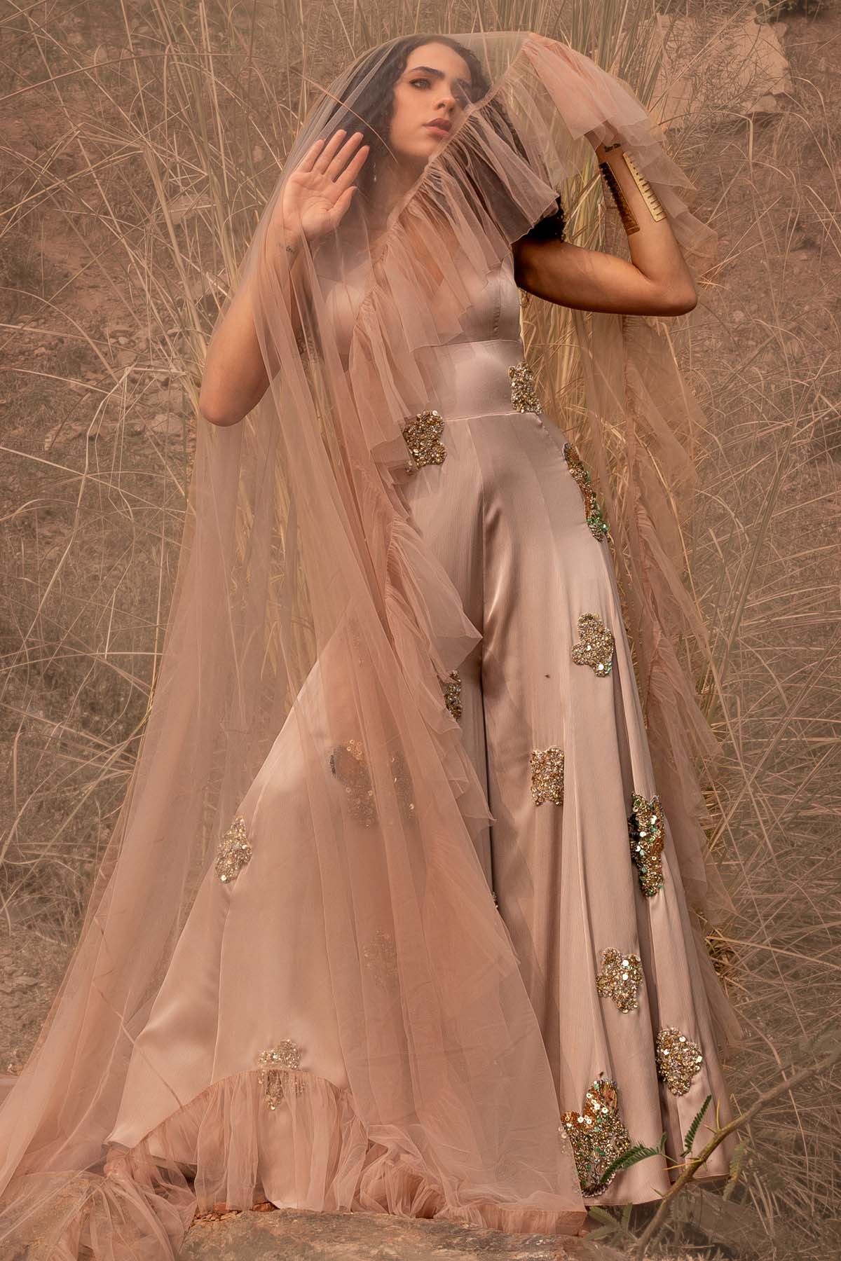 Embroidered Jumpsuit & Jacket