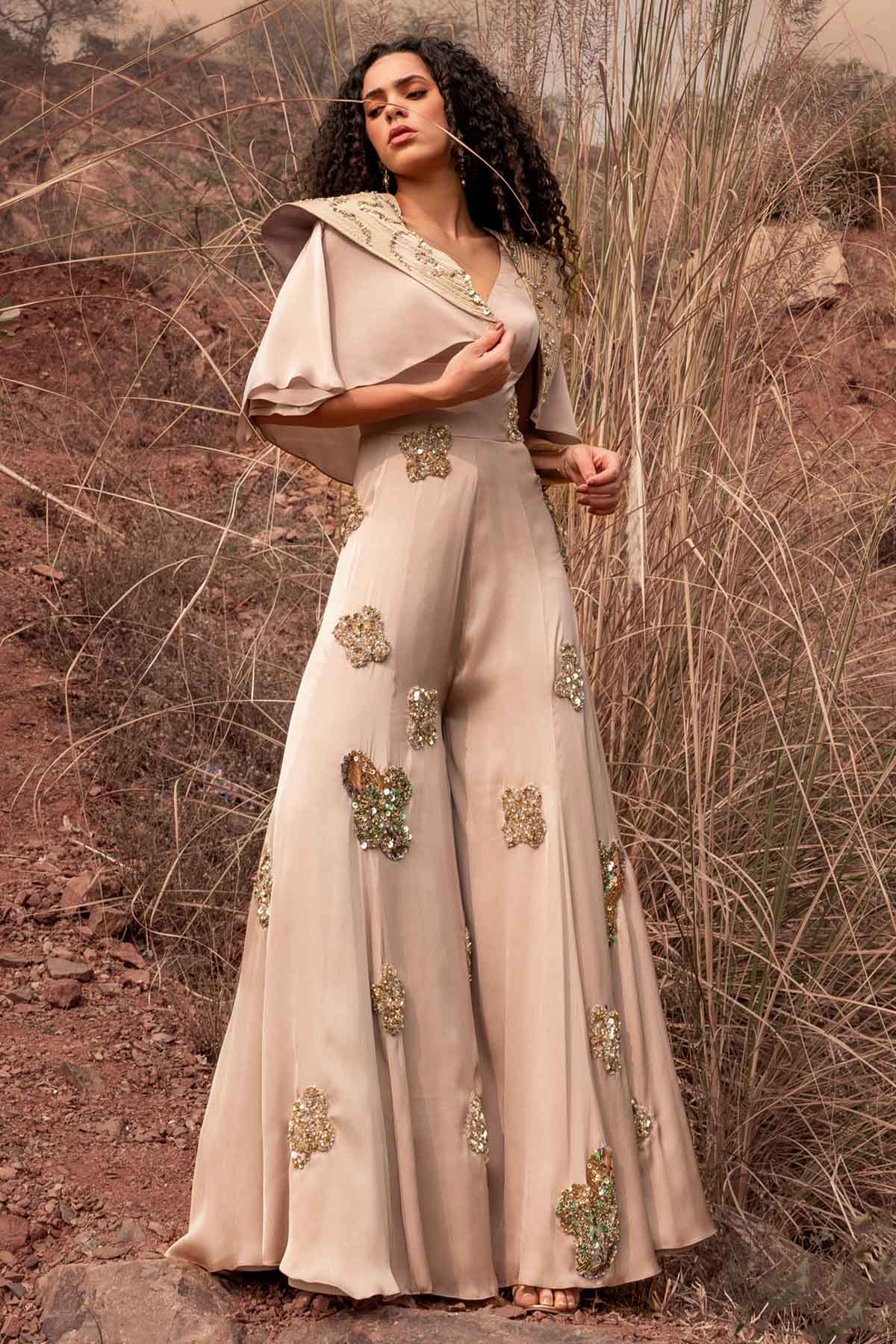 Embroidered Jumpsuit & Jacket