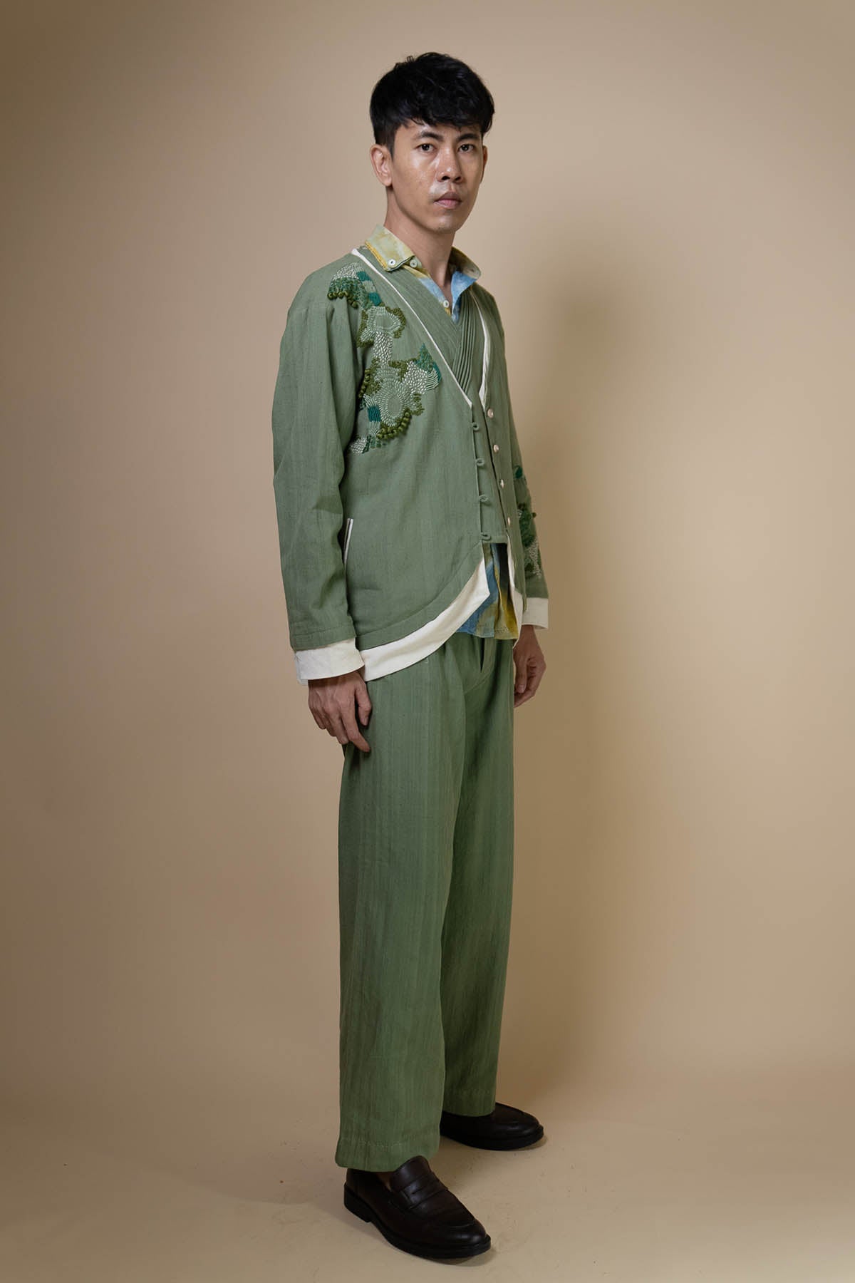 Embroidered Kala Cotton Jacket