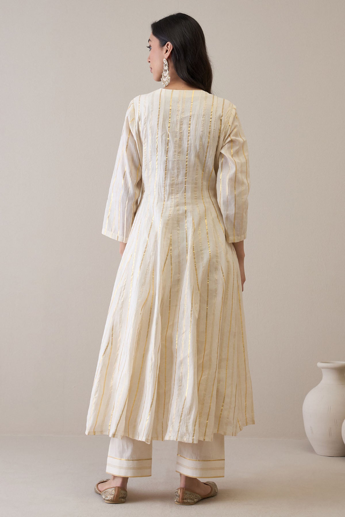 Embroidered Kalidar Anarkali Set