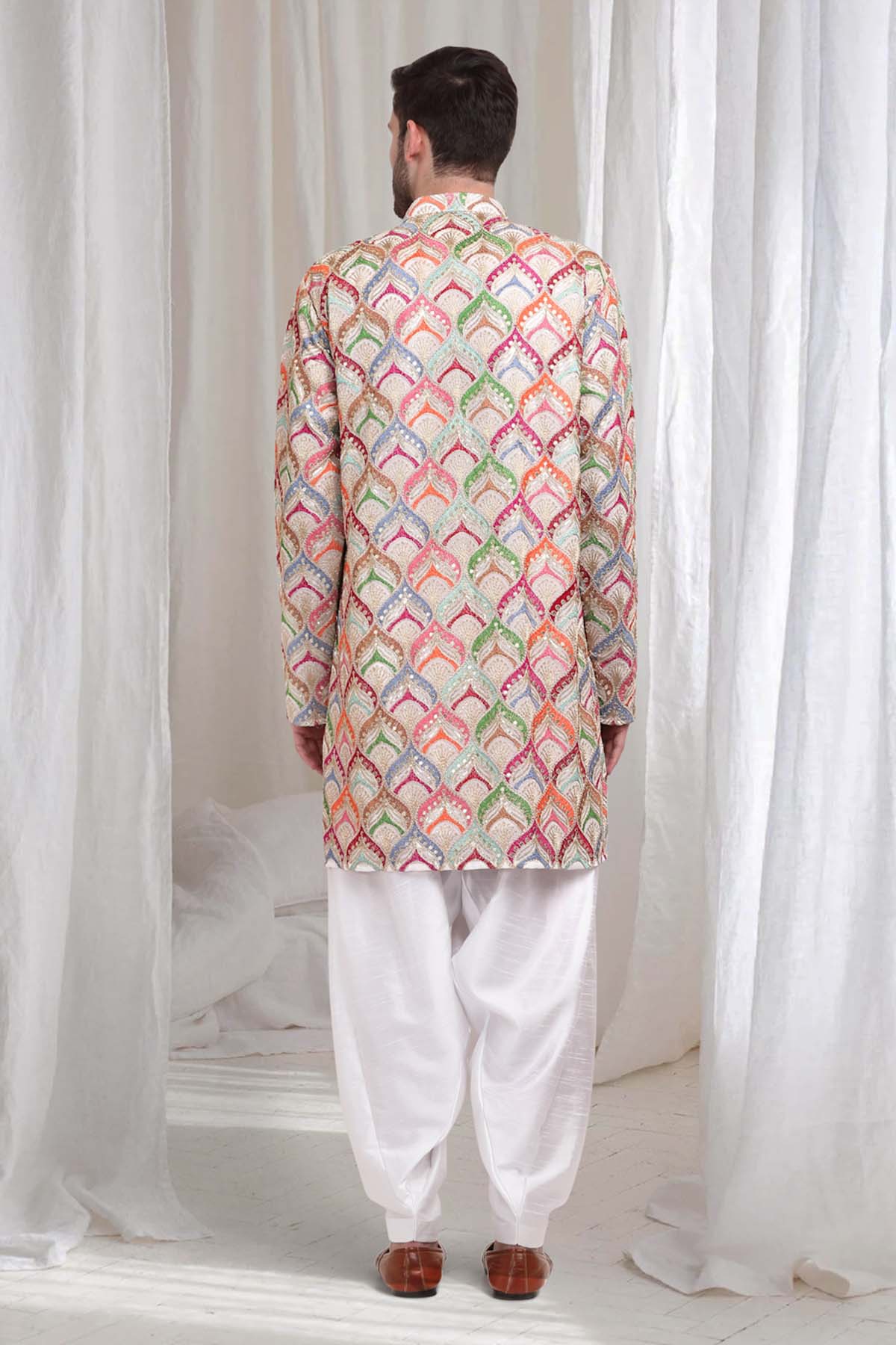 Embroidered Multicolor Kurta Set