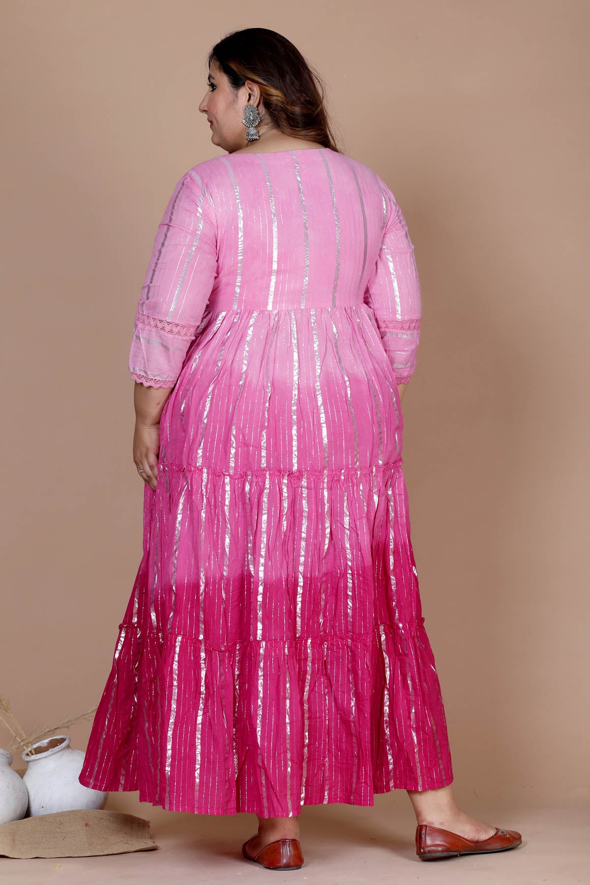 Embroidered Ombre Anarkali Kurta