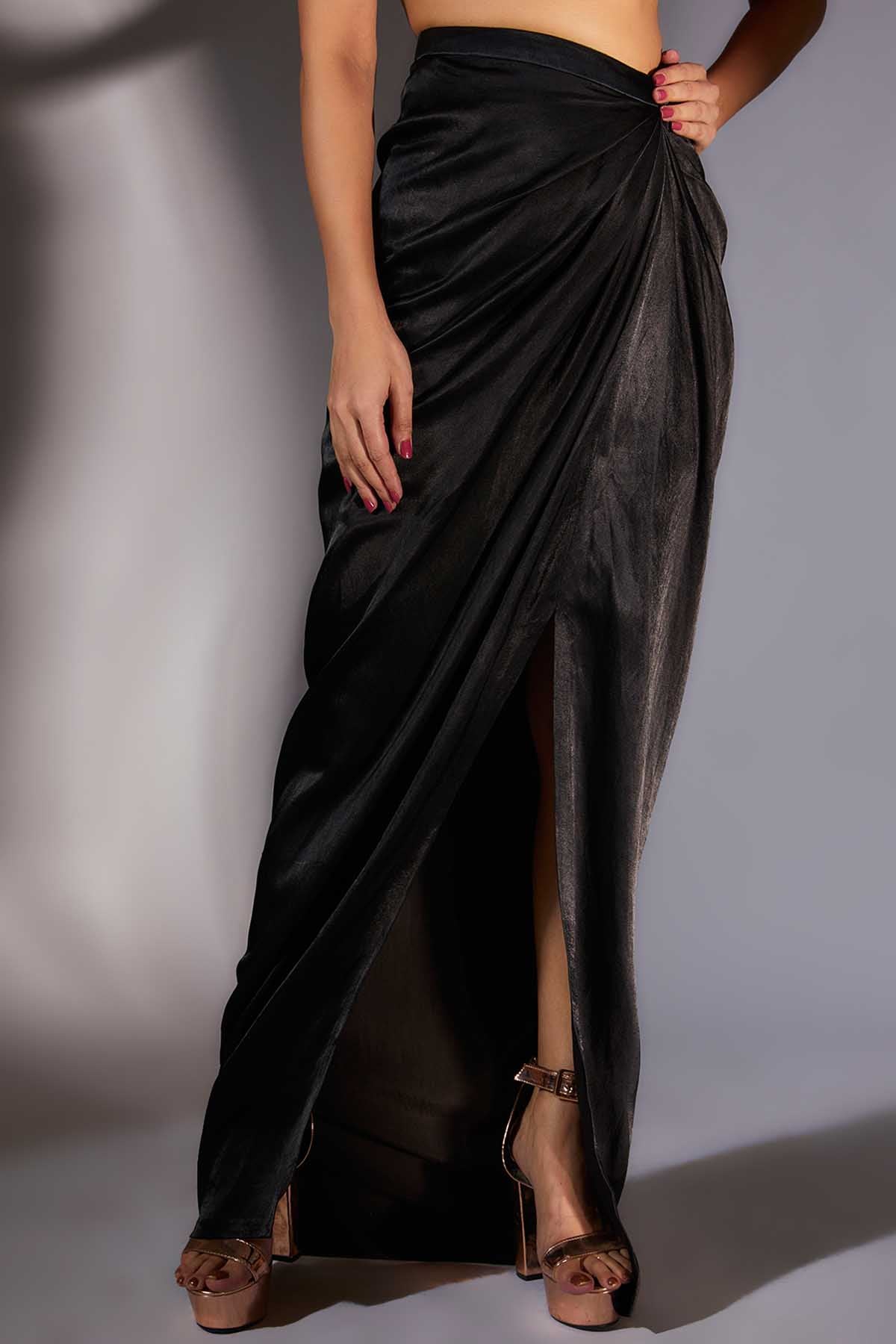 Embroidered Pink Top & Skirt