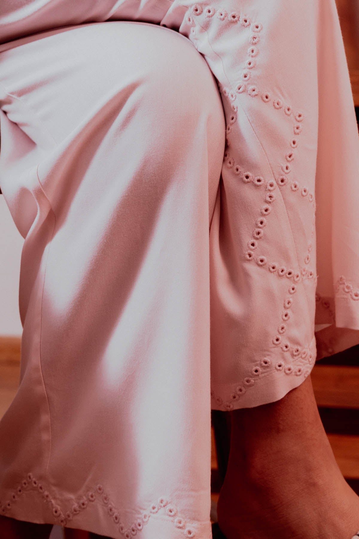 Embroidered White Co-ord Set