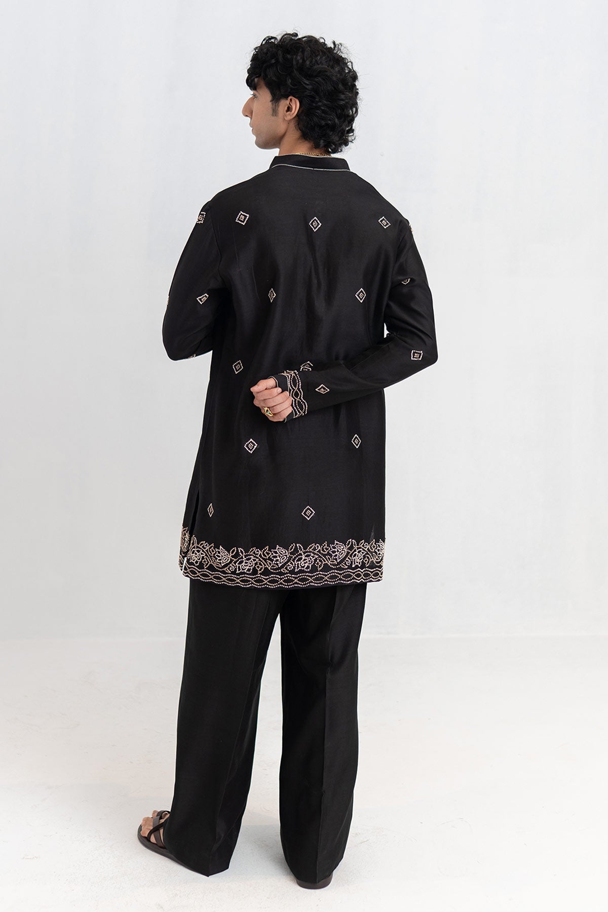 Embroidery Black Kurta And Pant