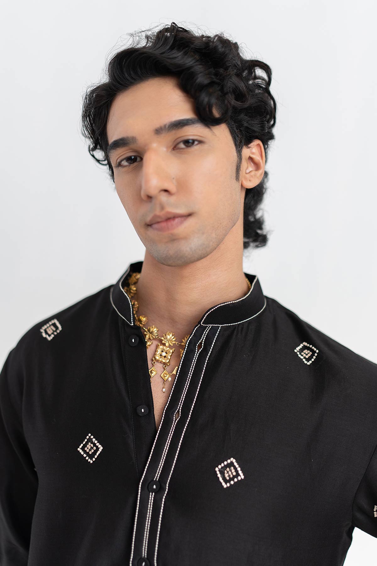 Embroidery Black Kurta And Pant