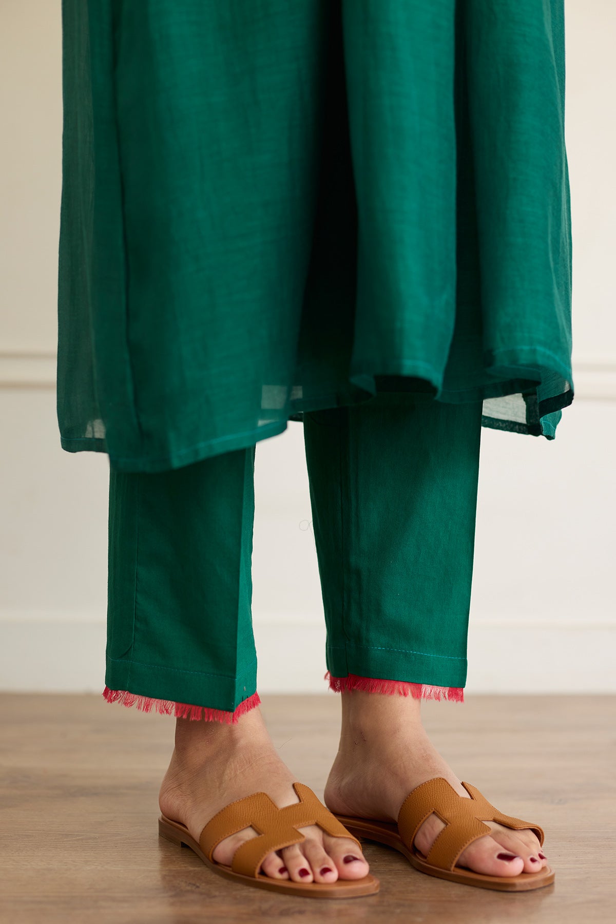 Emerald Chanderi Kurta & Pants