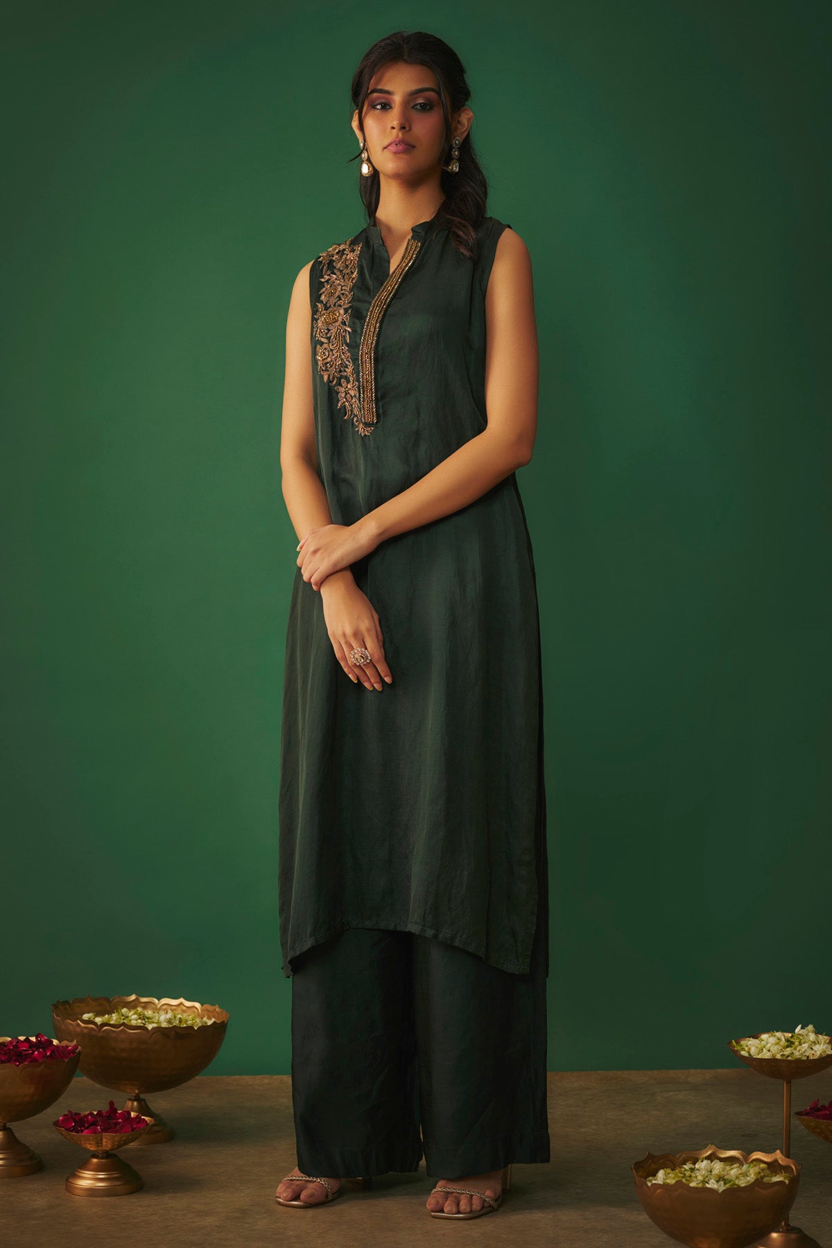 Emerald Green Kurta & Pants