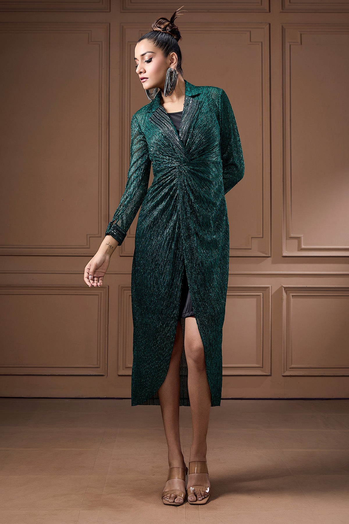 Emerald Green Shimmer Dress