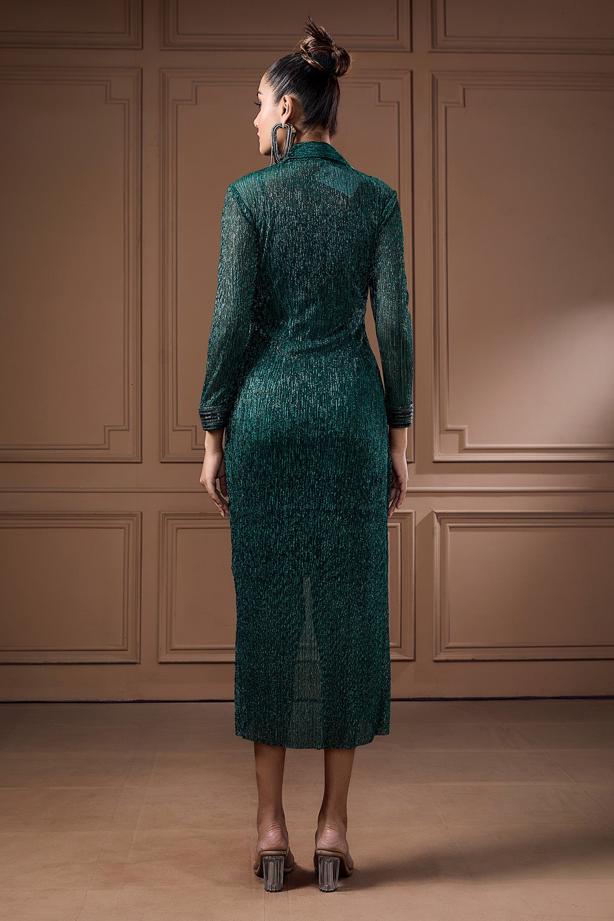 Emerald Green Shimmer Dress