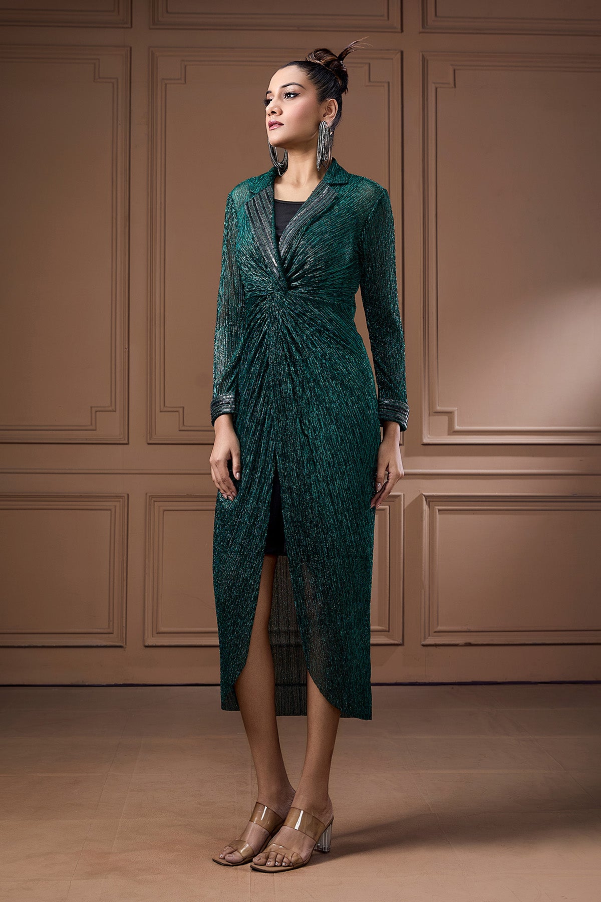Emerald Green Shimmer Dress
