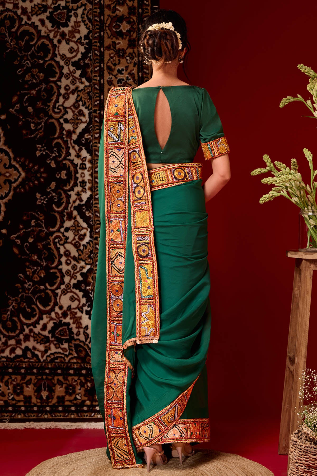 Emerald Marodi Saree & Blouse