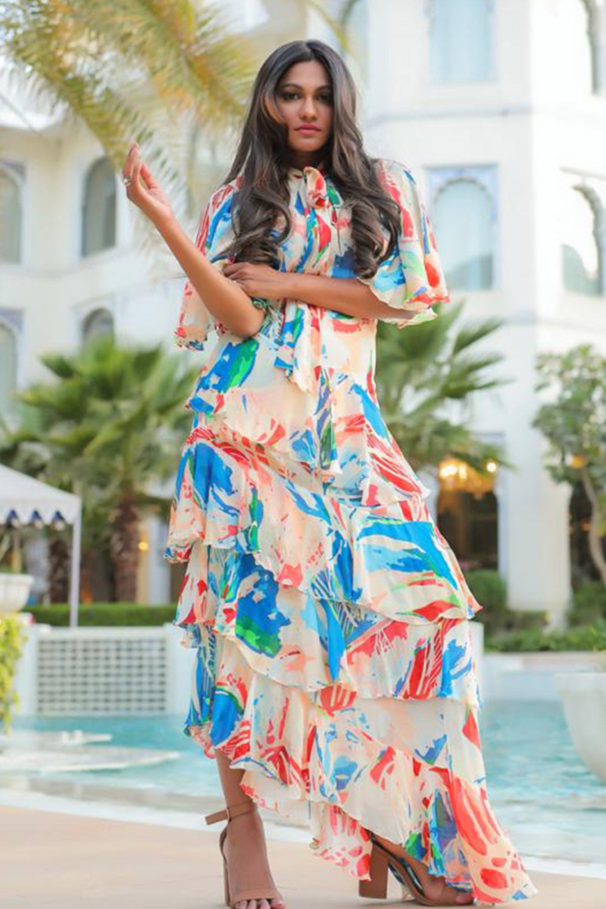 Asymmetric Tier Dress