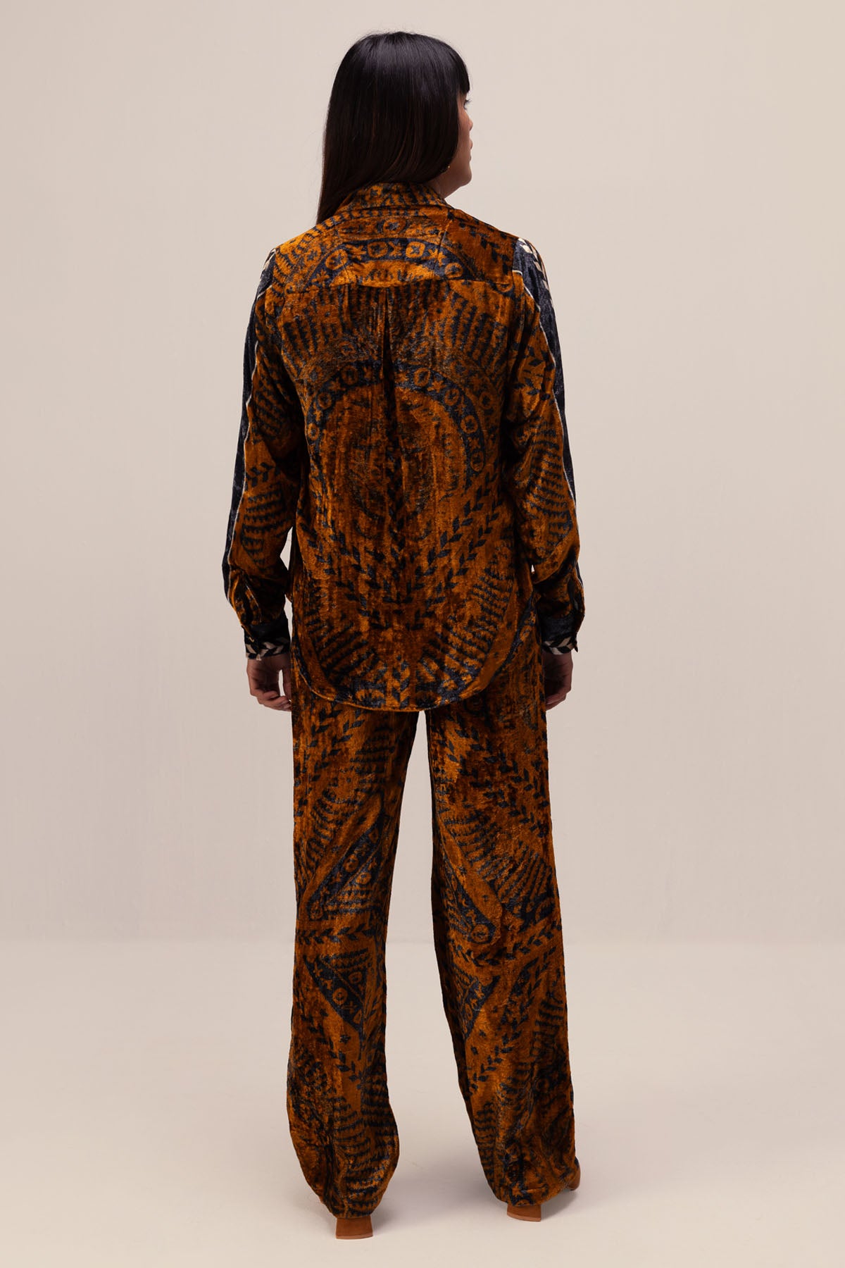 Ethnic Print Velvet Co-ord Set