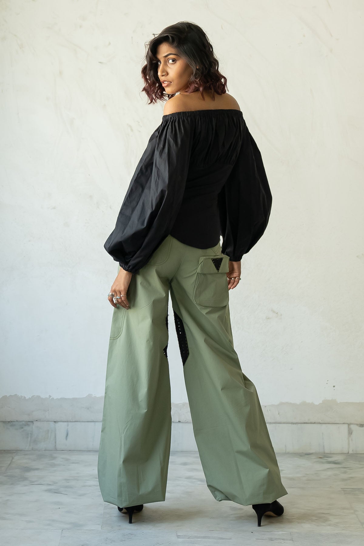 Eyelet Embroidered Pants