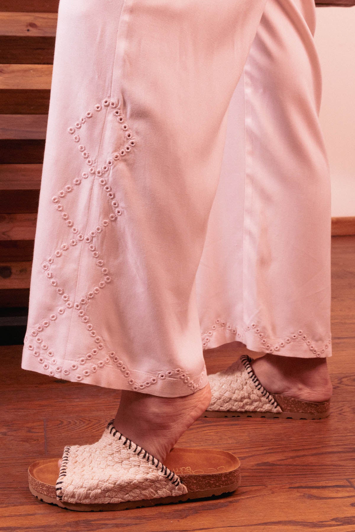 Eyelet Embroidered Top & Pants