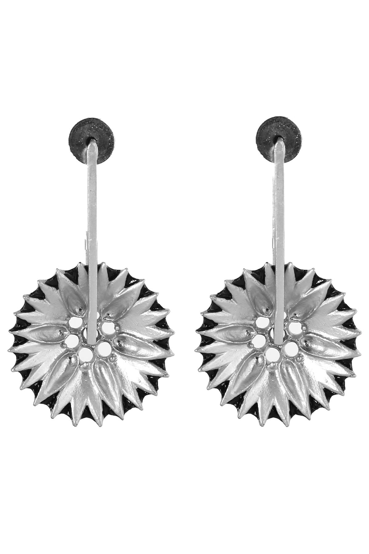 Faceted Flower Earrings