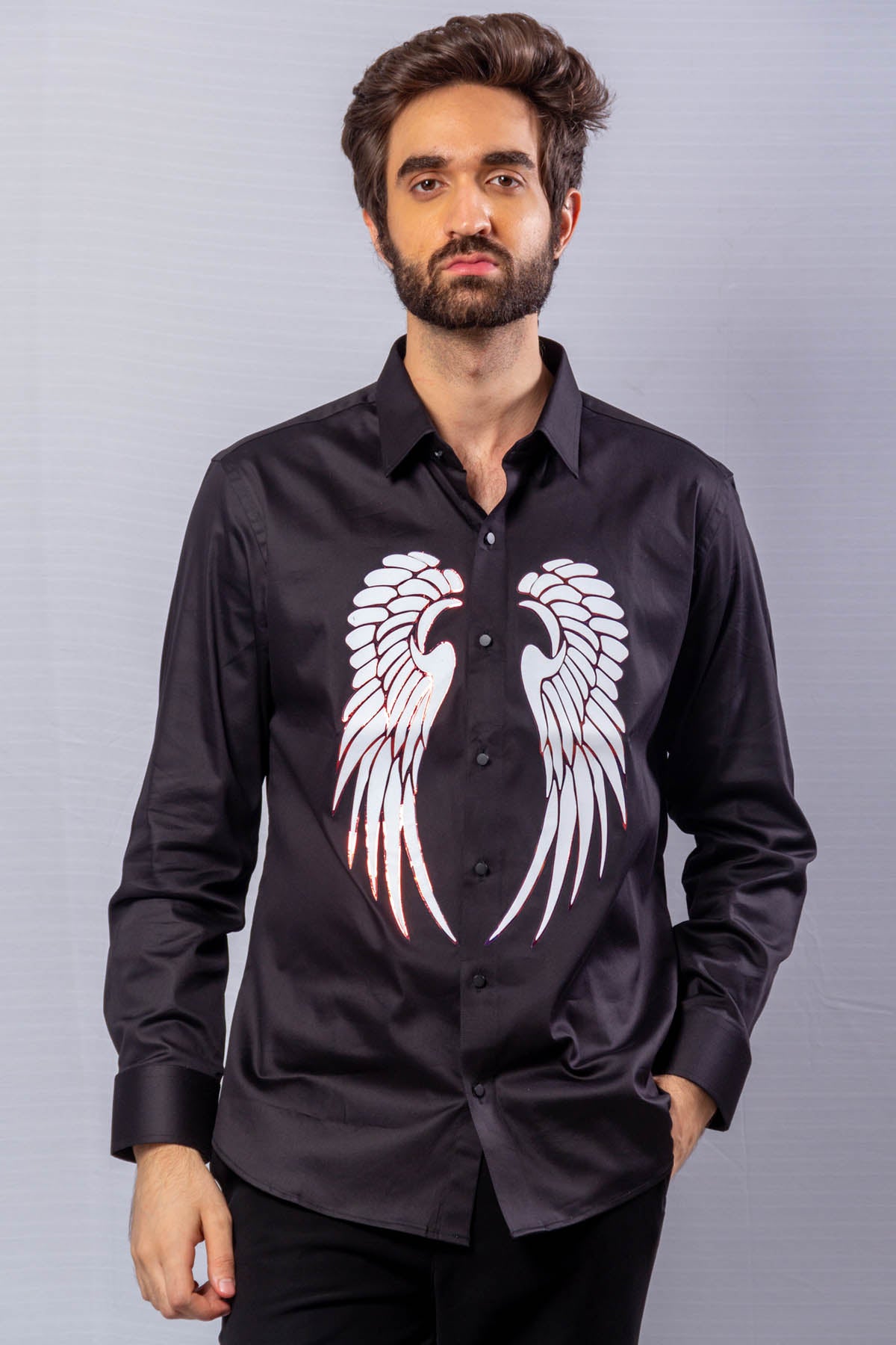 Feathers Painted Shirt