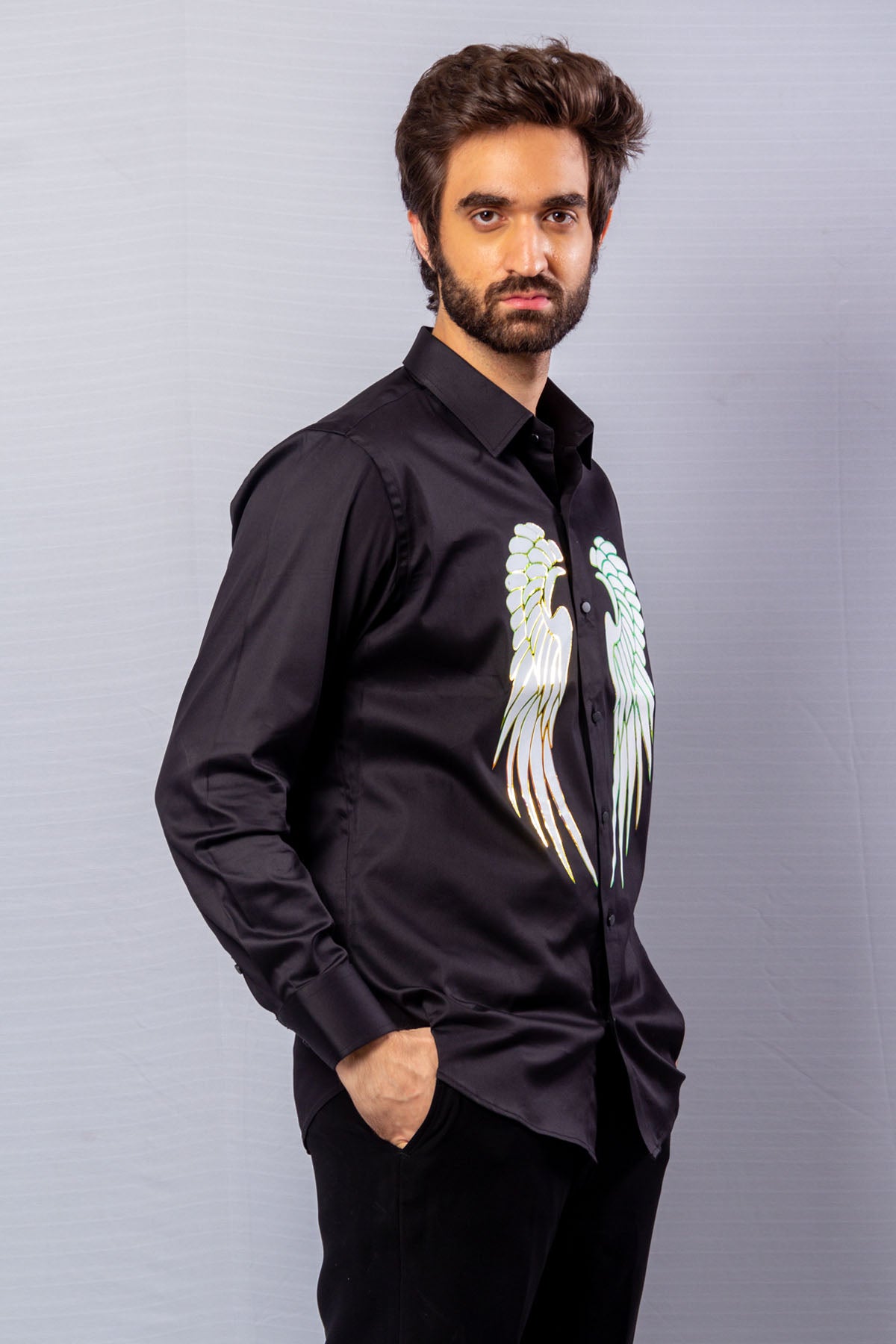 Feathers Painted Shirt