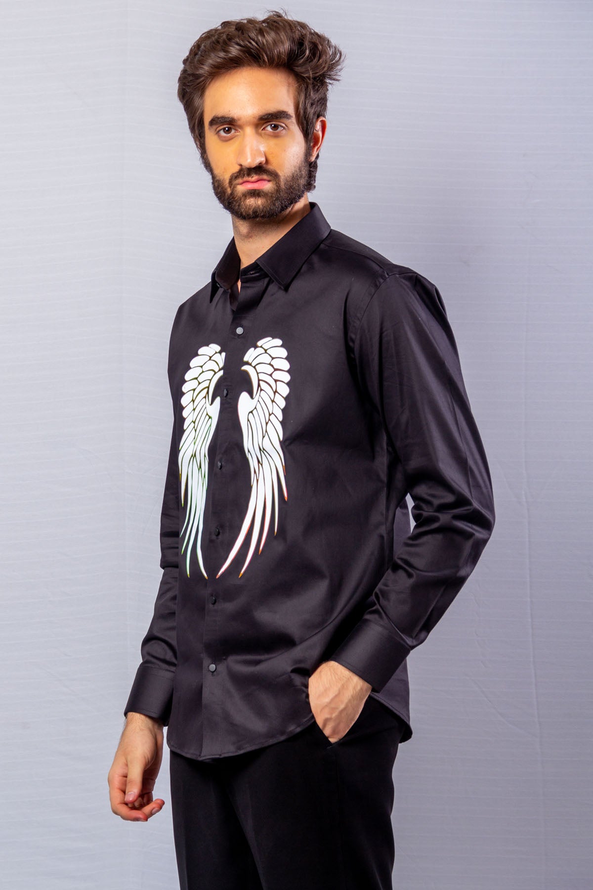 Feathers Painted Shirt