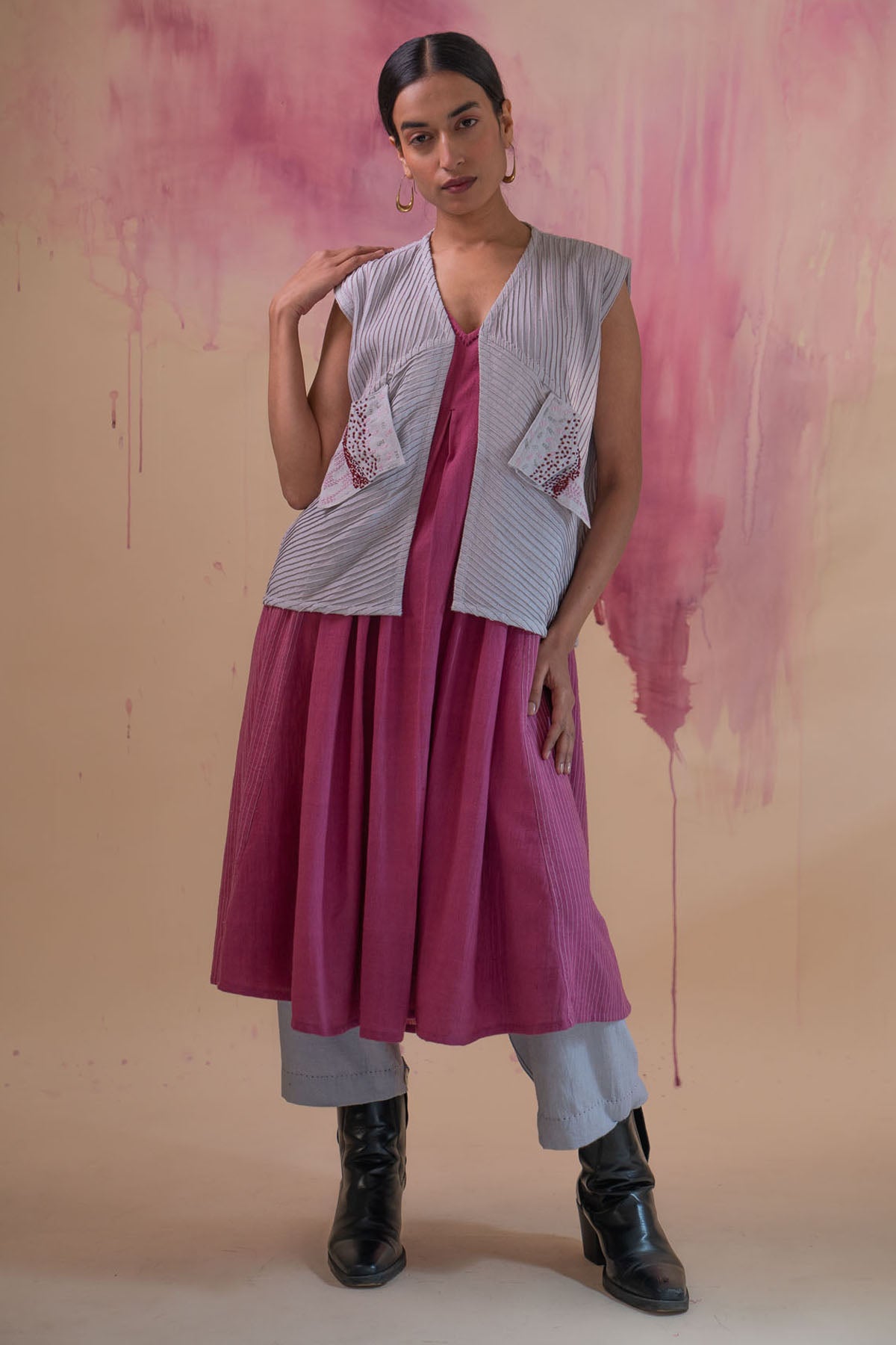 Flared Dress & Cropped Jacket