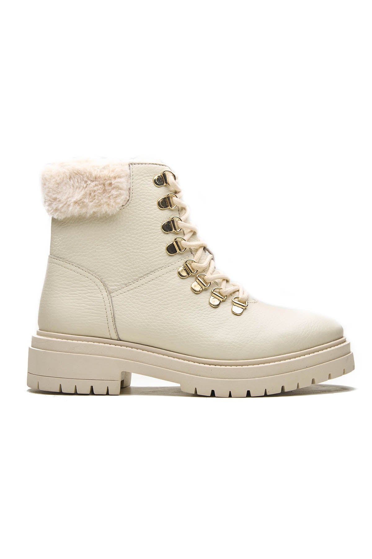 Floater Leather Off-White Boots