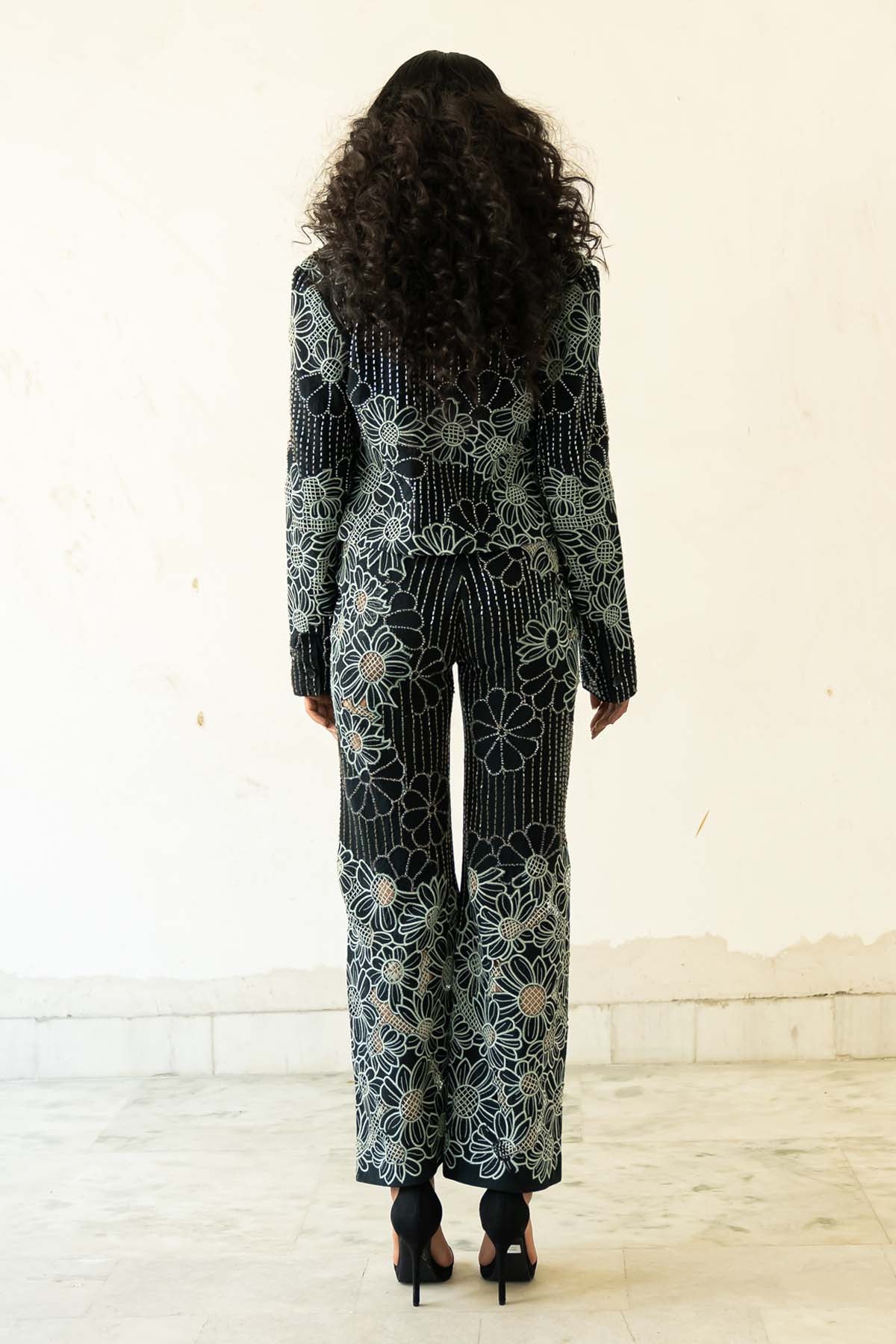 Floral Beaded Co-ord Set